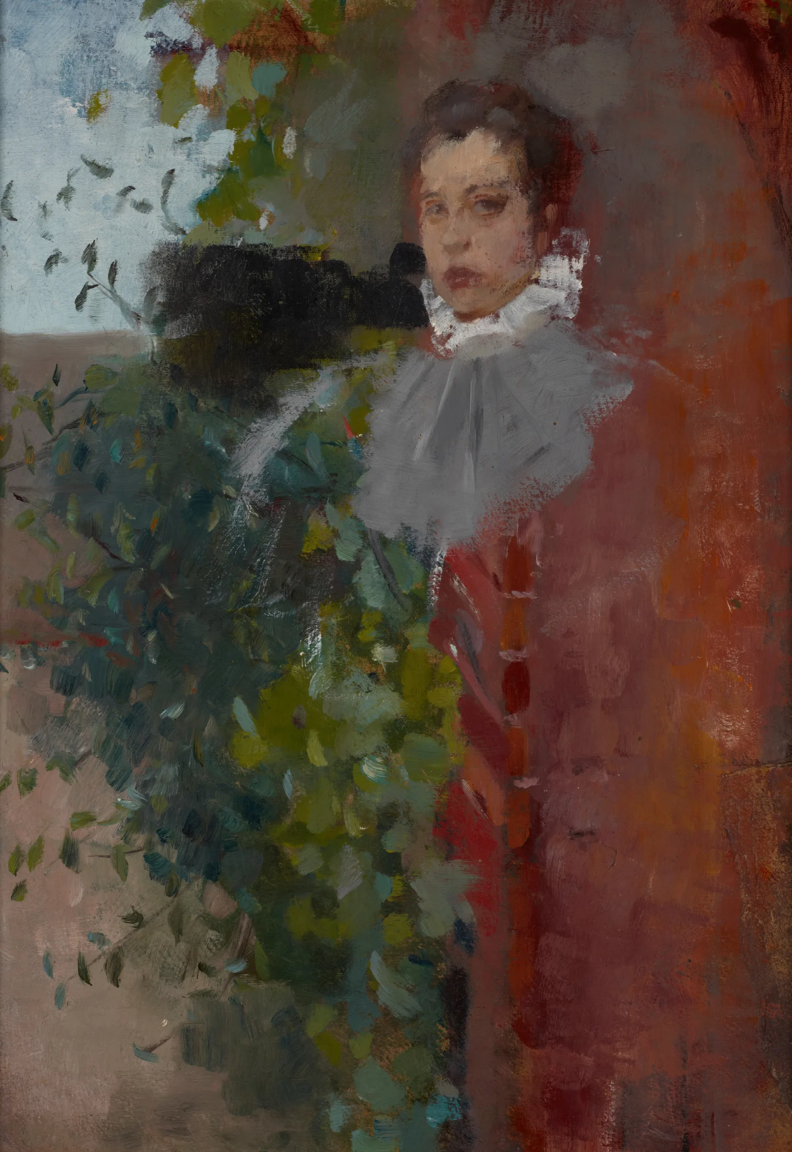Portrait Of A Woman 159 Wall Art by Olga Boznanska - Canvas Print