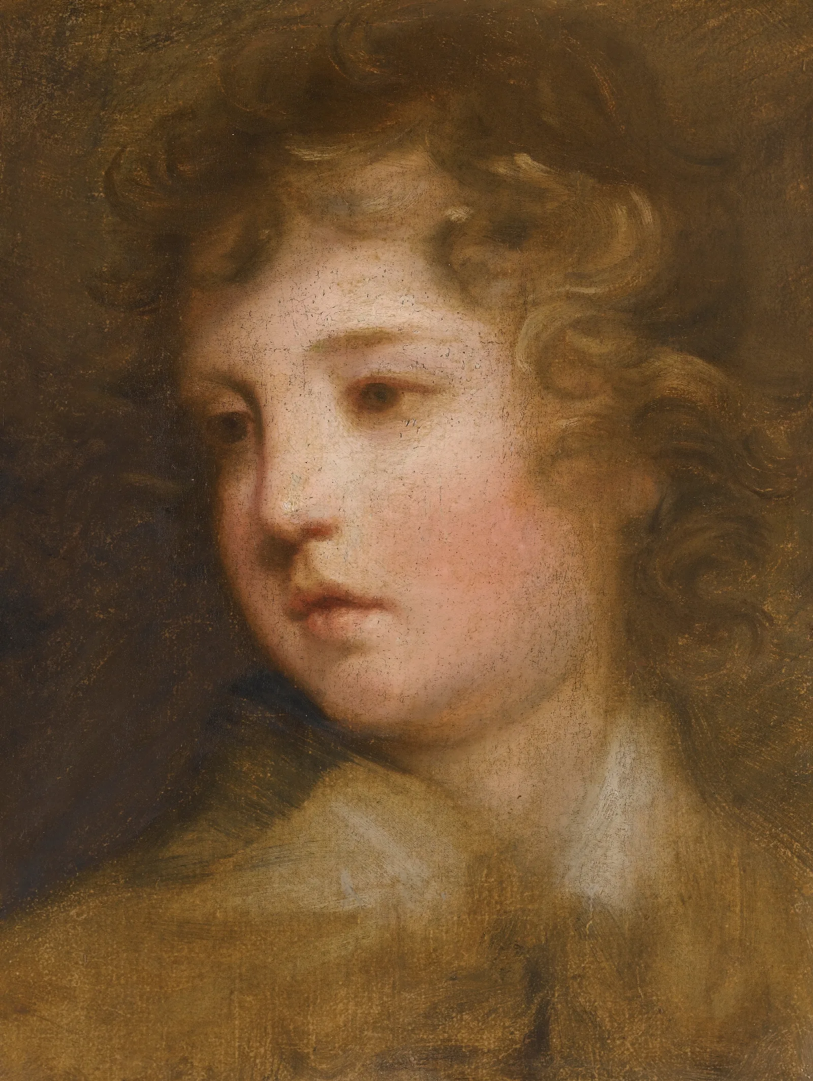 Study For The Portrait Of Lord George Seymour Conway 1763 1848 Wall Art by Sir Joshua Reynolds - Canvas Print