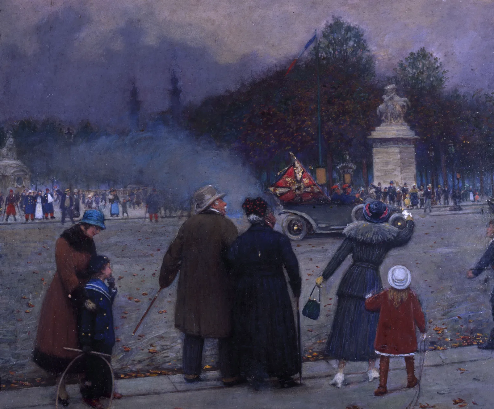 Drapeau Allemand Porte Aux Invalides Wall Art by Jean Béraud - Canvas Print