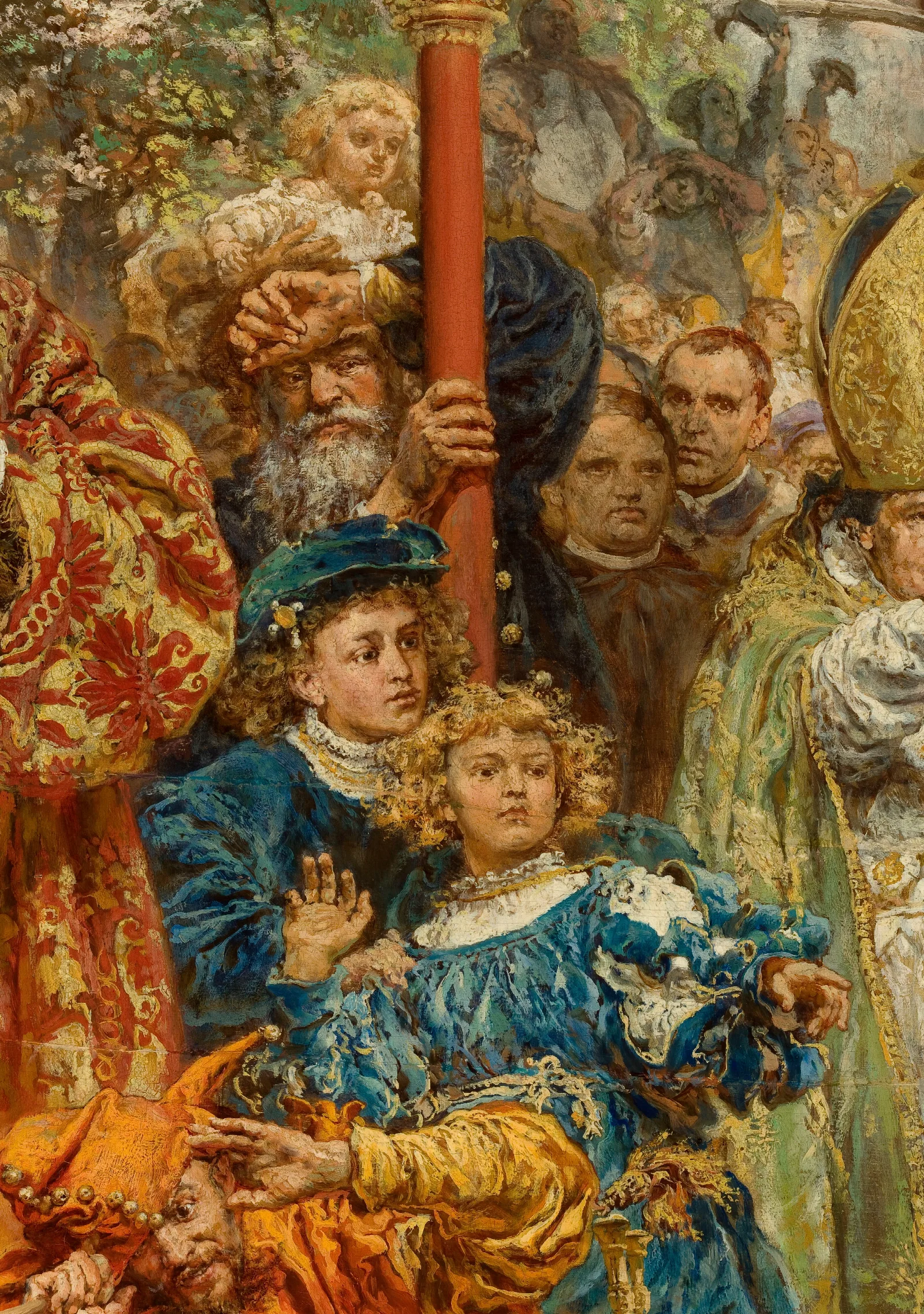 Hanging Of The Sigismund Bell At The Cathedral Tower In 1521 In Krakow Wall Art by Jan Matejko - Canvas Print