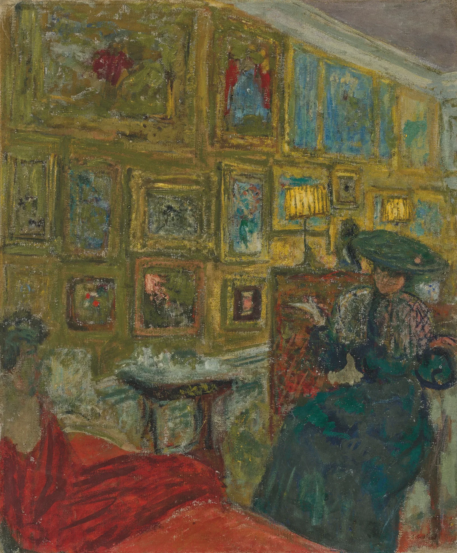 La Visiteuse Wall Art by Édouard Vuillard - Canvas Print