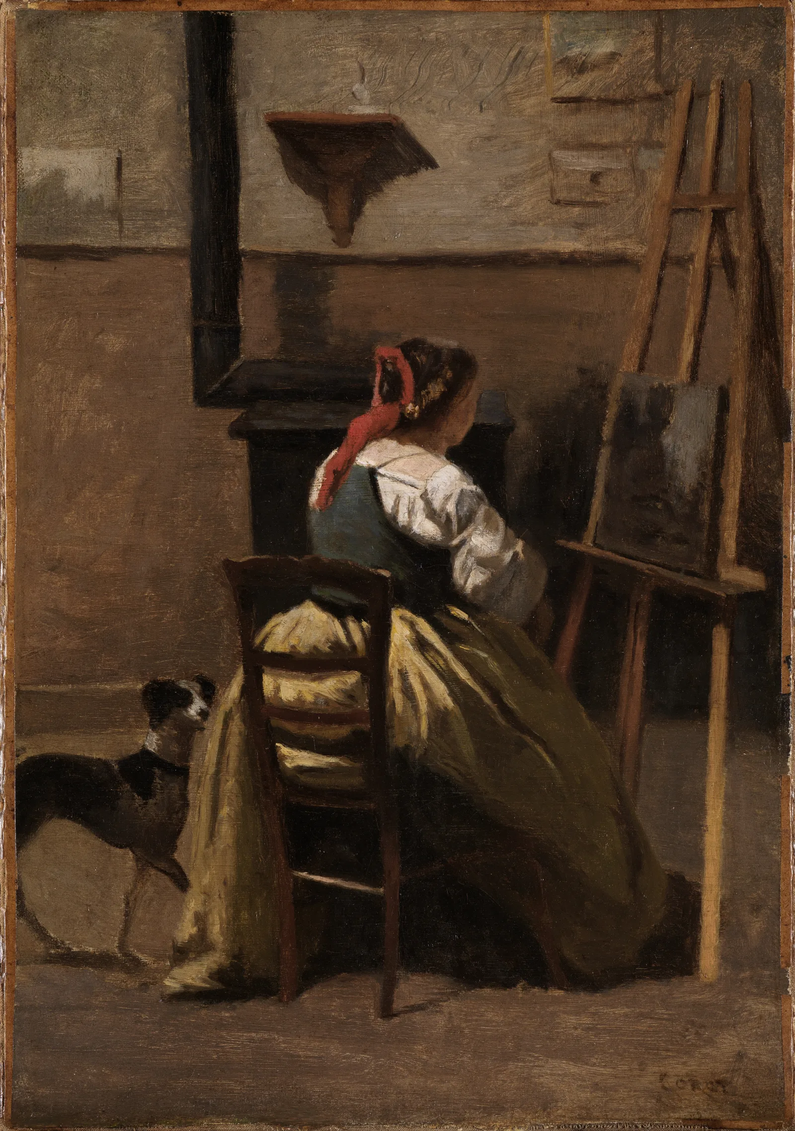 Latelier De Corot Wall Art by Jean-Baptiste-Camille Corot - Canvas Print