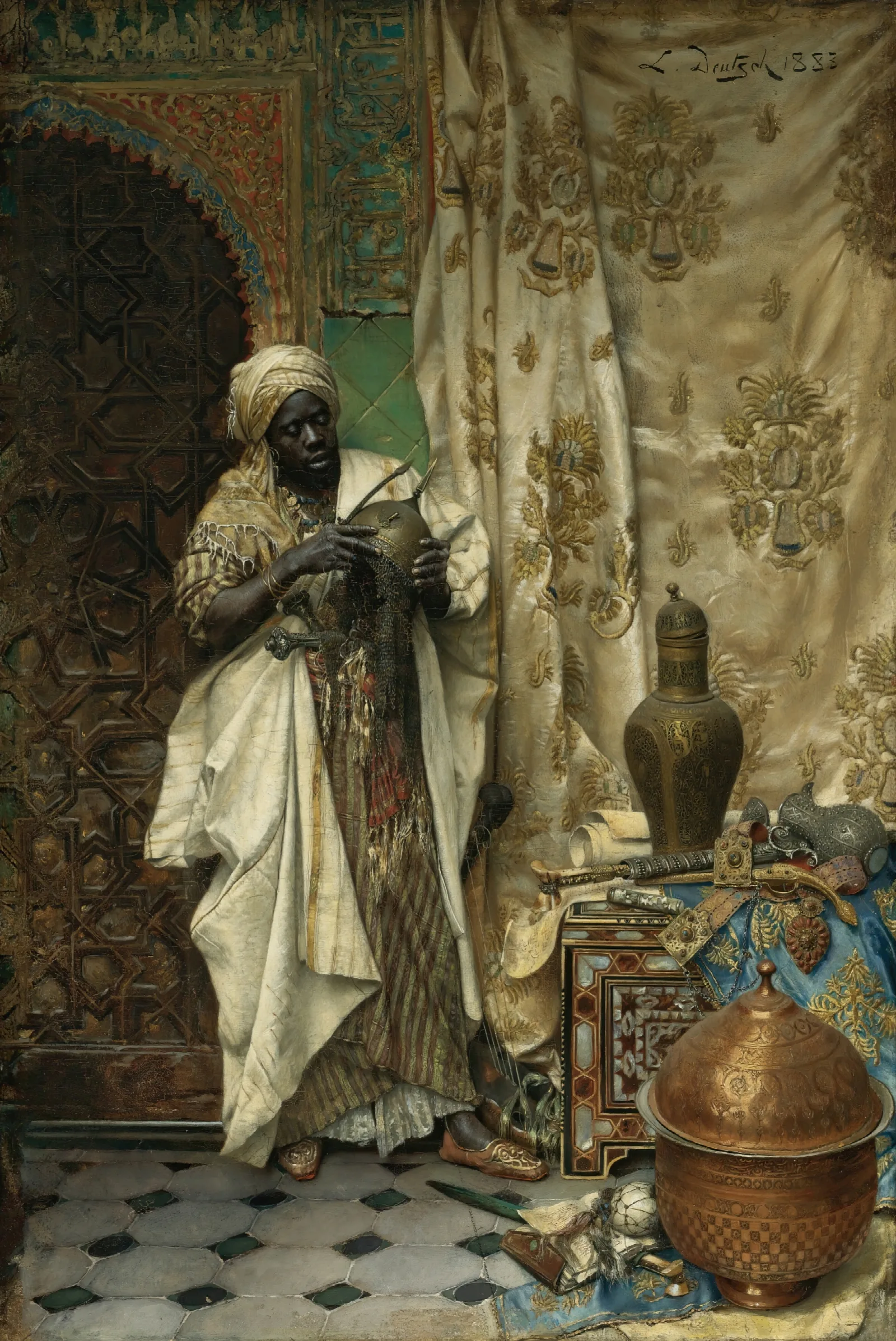 The Inspection Wall Art by Ludwig Deutsch - Canvas Print