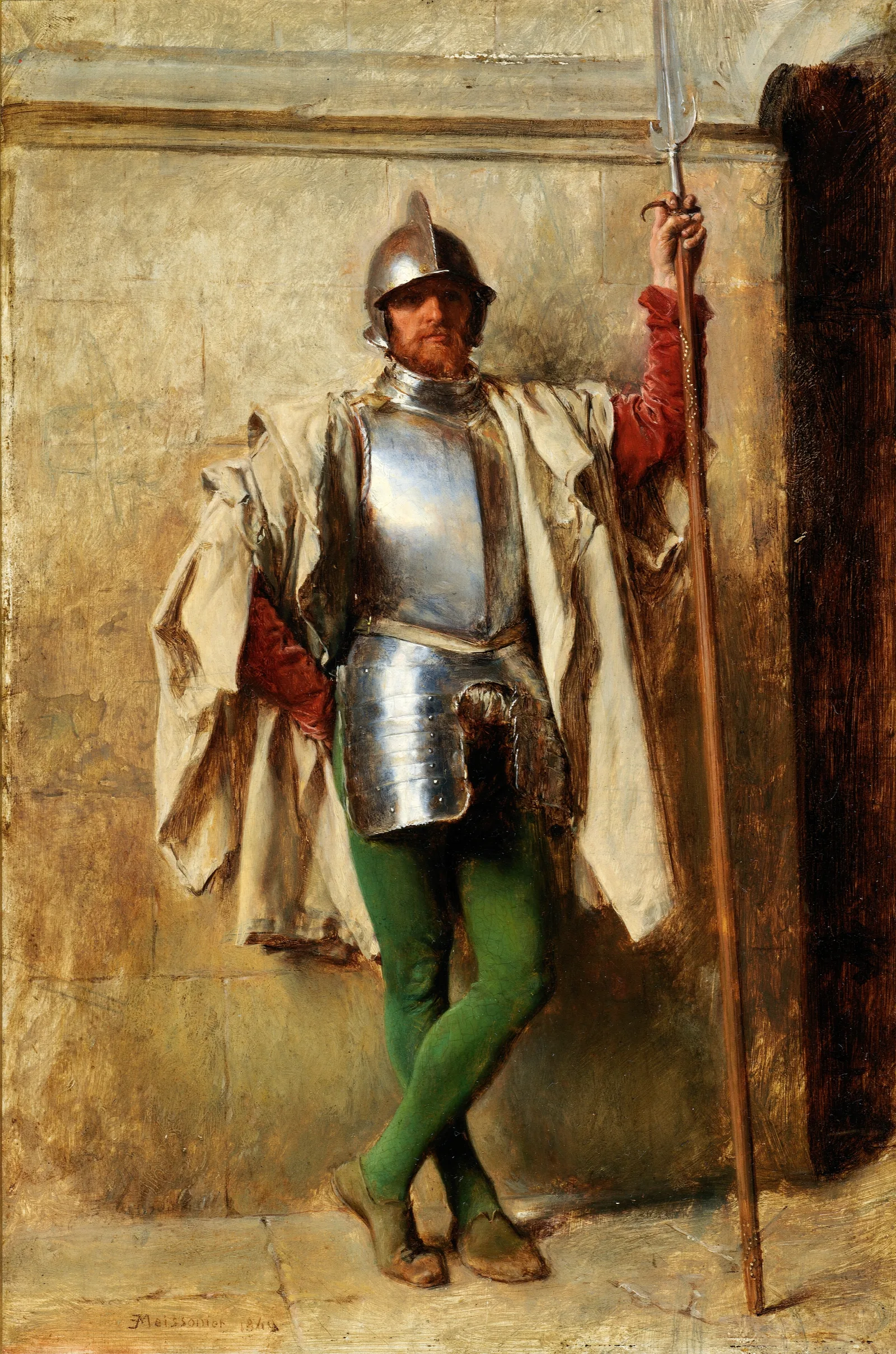 A Guard Wall Art by Ernest Meissonier - Canvas Print