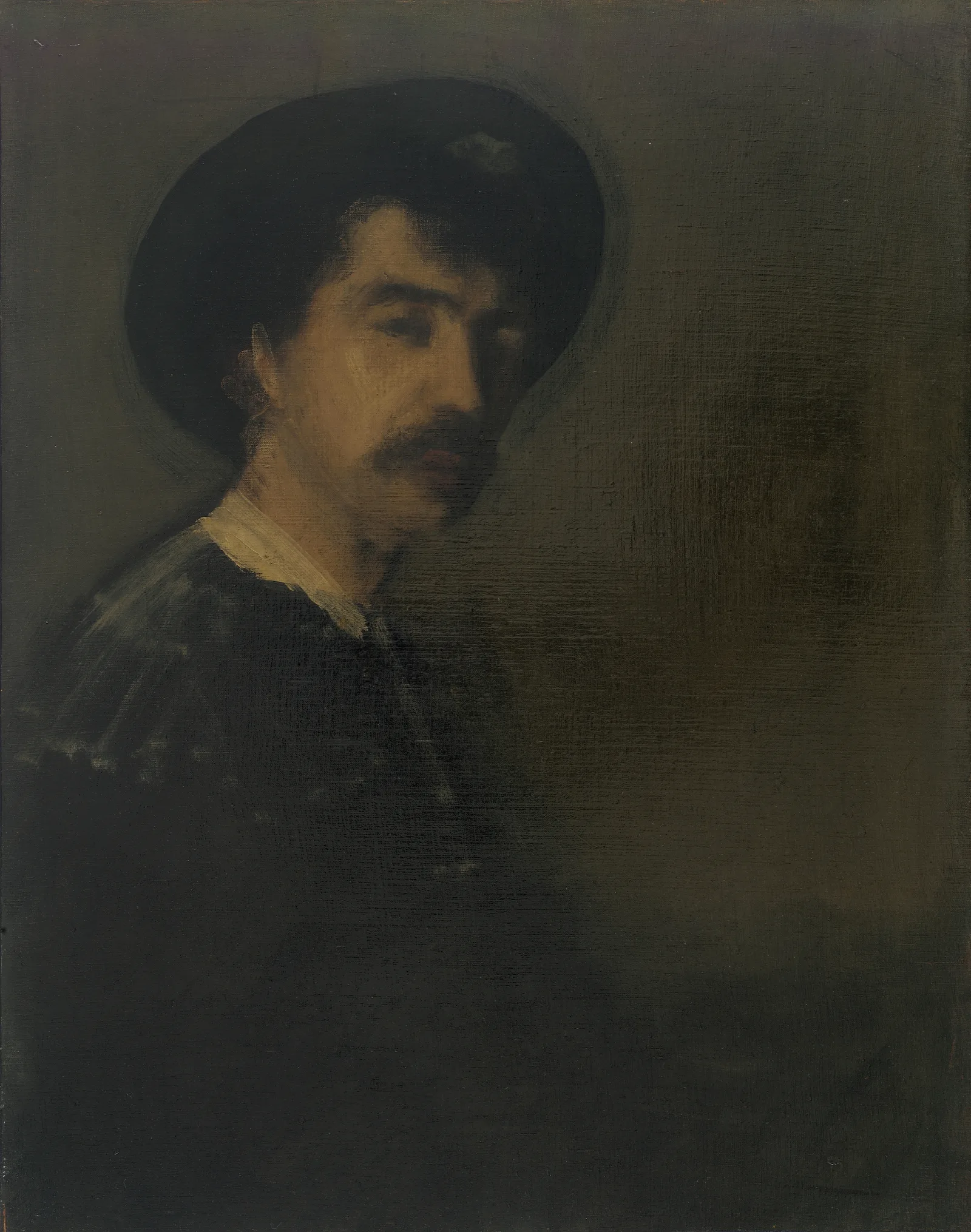 Self Portrait 394 Wall Art by James Abbott McNeill Whistler - Canvas Print