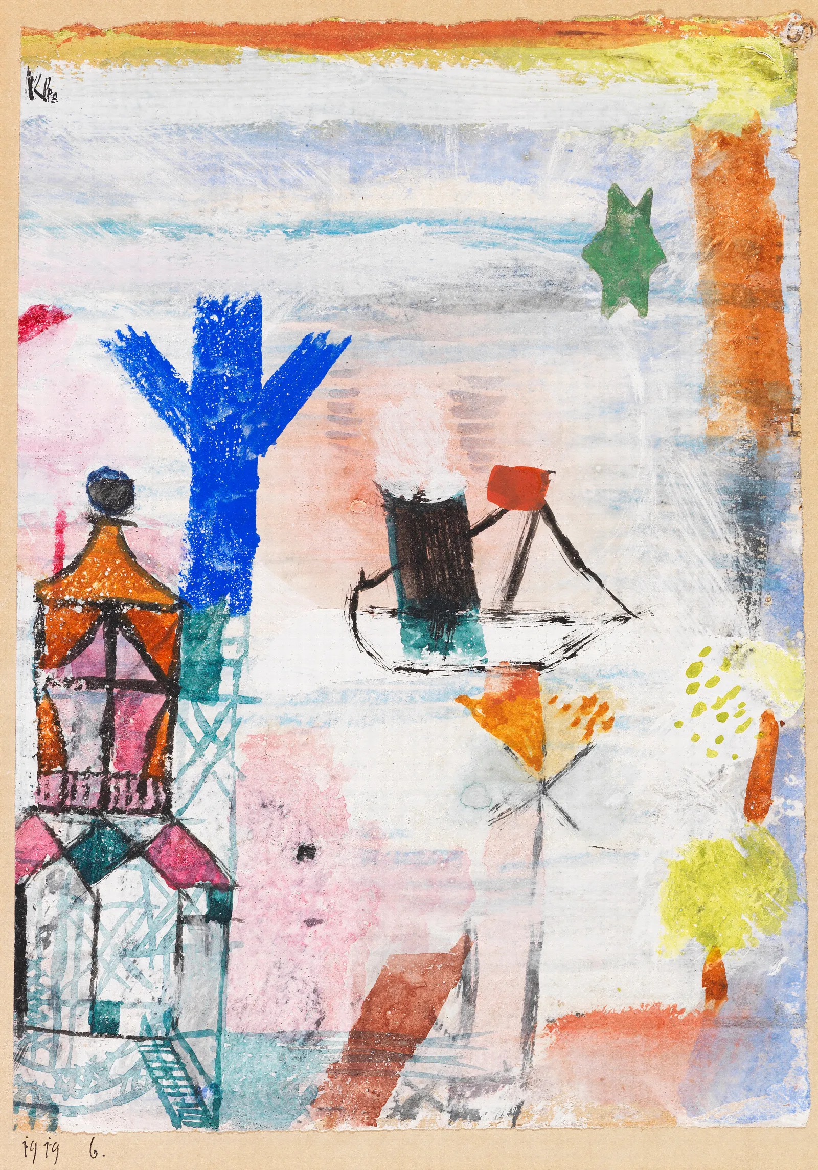 Kleiner Dampfer Wall Art by Paul Klee - Canvas Print