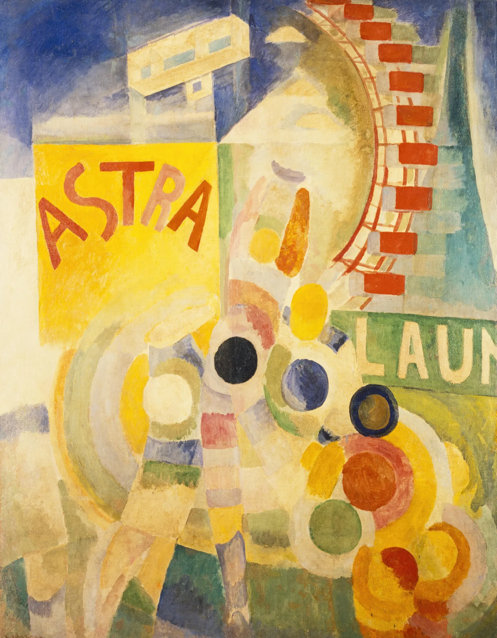 Lequipe De Cardiff Wall Art by Robert Delaunay - Canvas Print