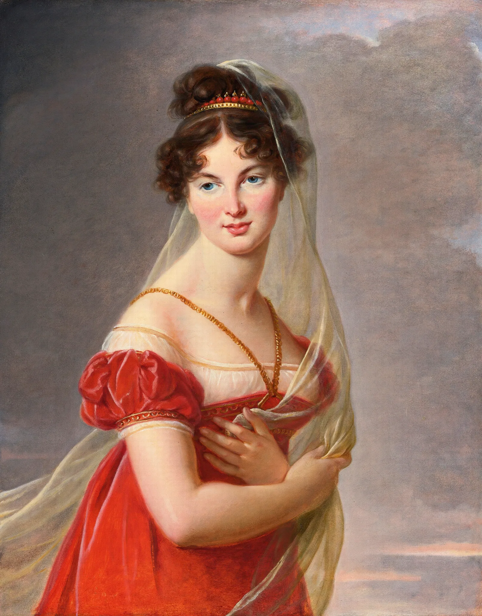 Portrait Of Aglae Angelique Gabrielle Wall Art by Elisabeth Louise Vigée Le Brun - Canvas Print