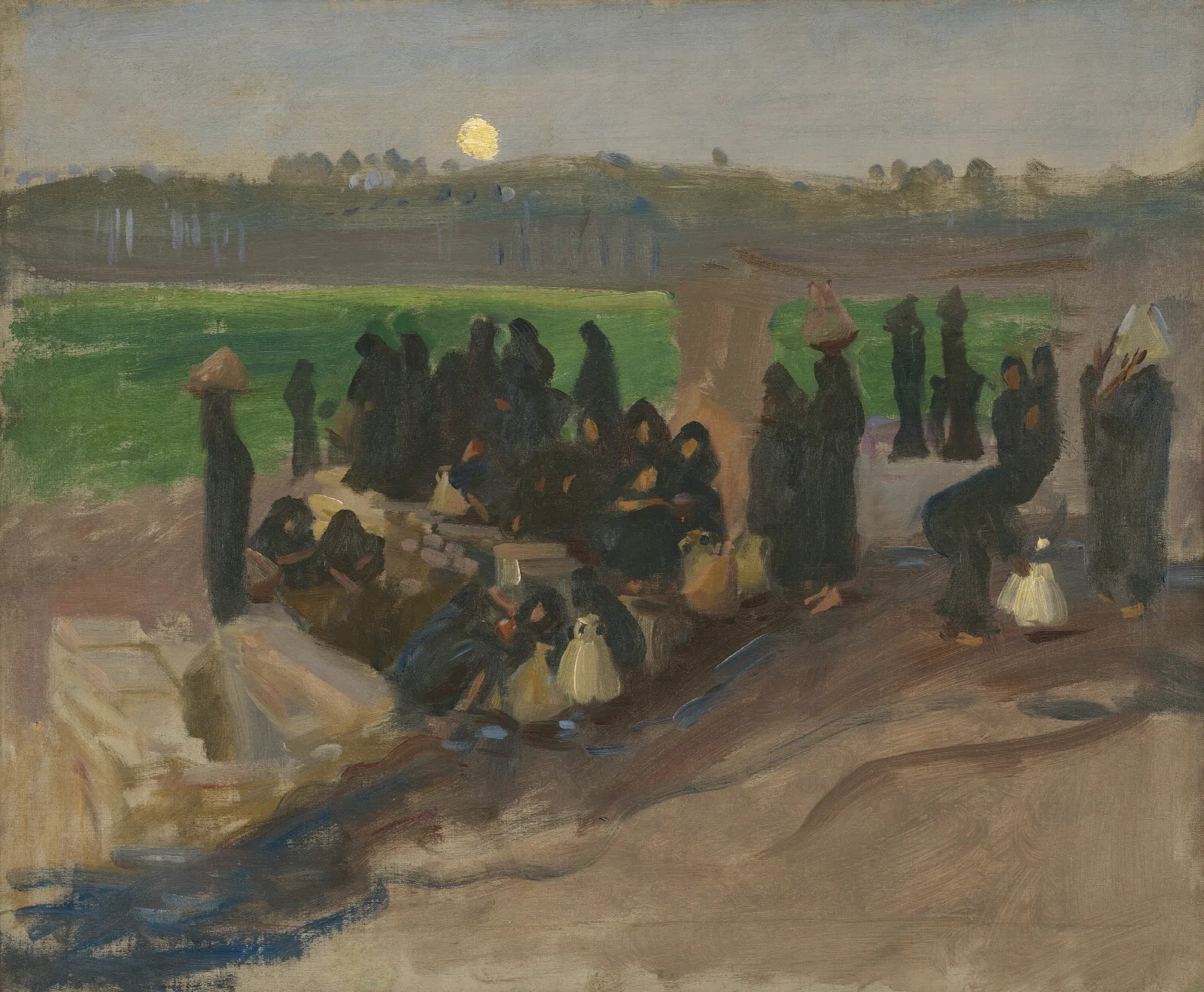 Water Carriers On The Nile 2 Wall Art by John Singer Sargent - Canvas Print