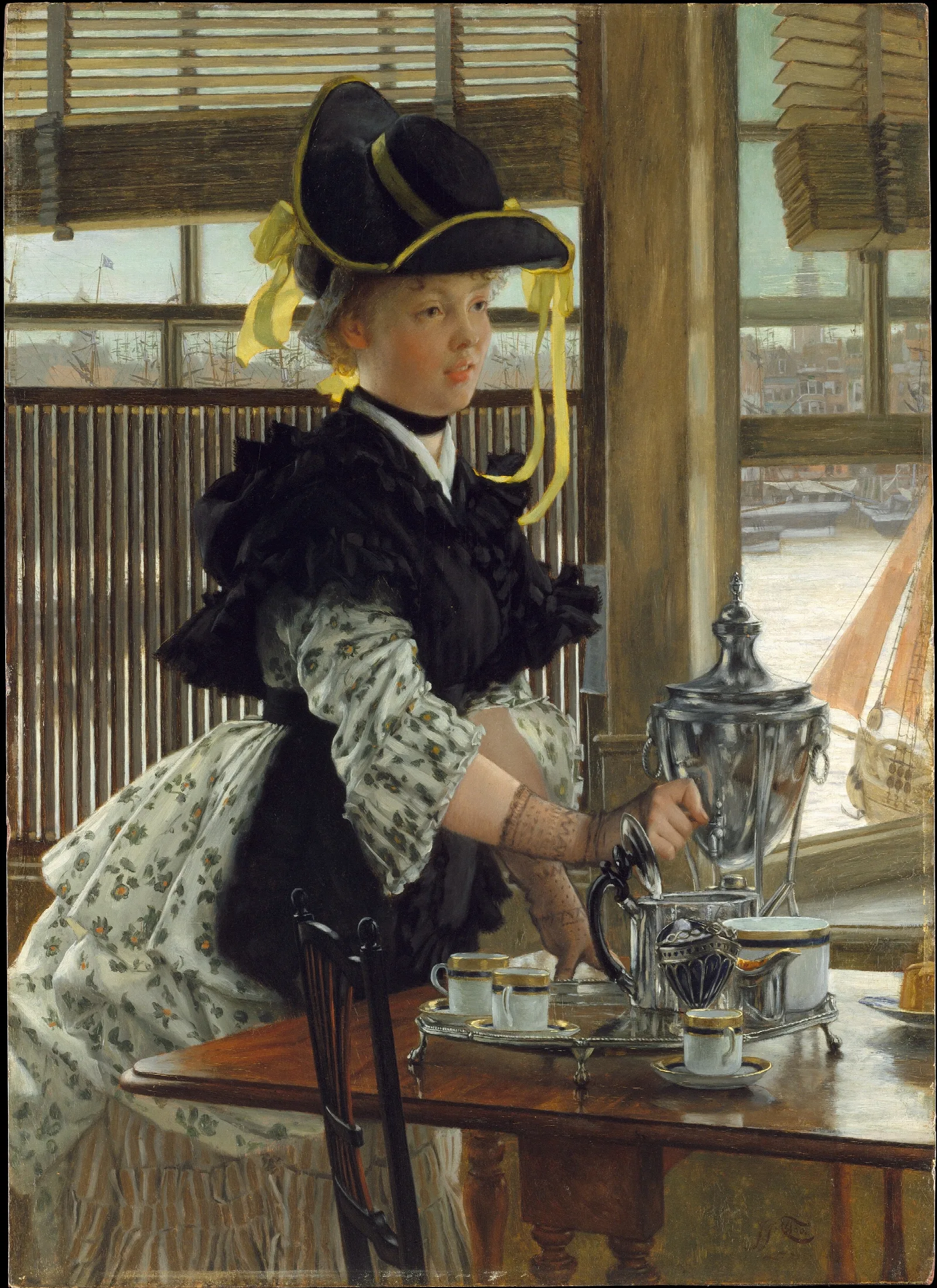 Tea Wall Art by James Tissot - Canvas Print