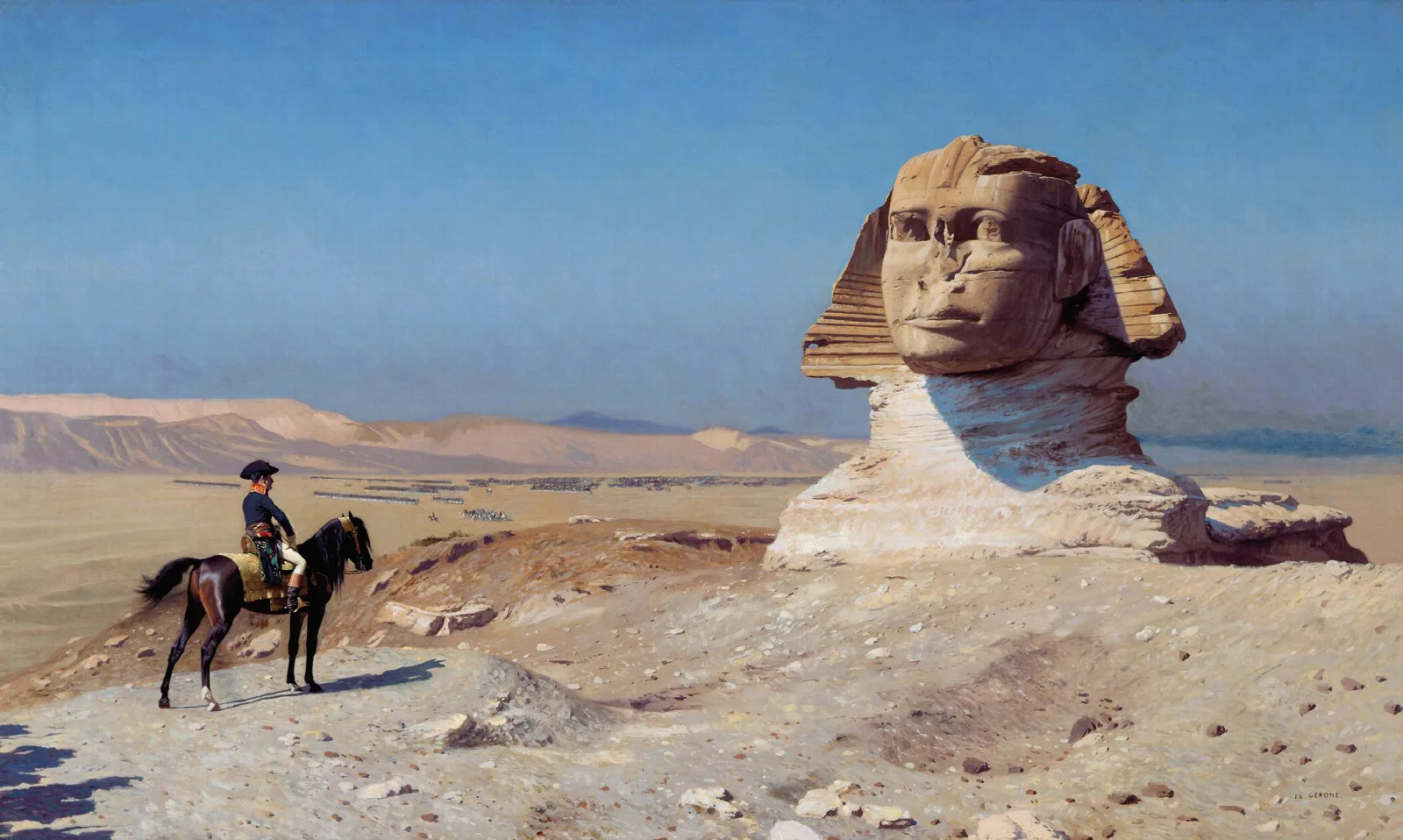 Bonaparte Before The Sphinx Wall Art by Jean-Léon Gérôme - Canvas Print