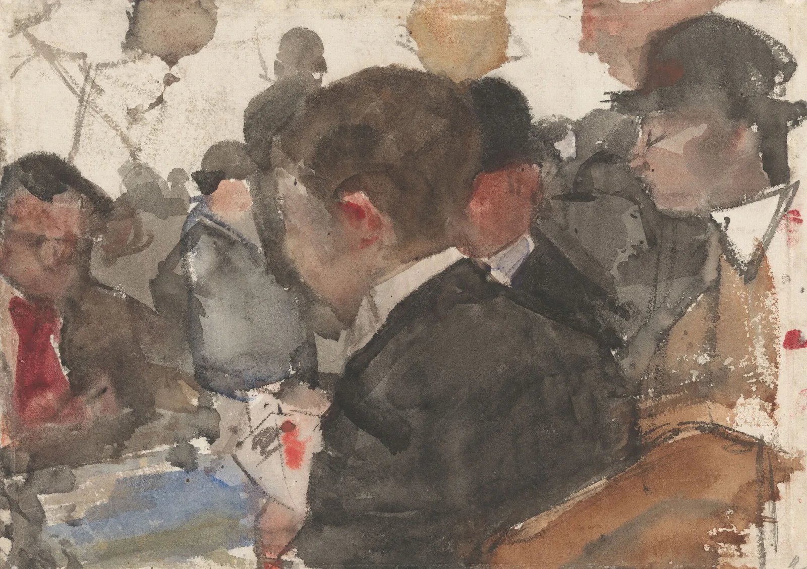 Kaartende Mannen In Een Cafe Wall Art by Isaac Israëls - Canvas Print