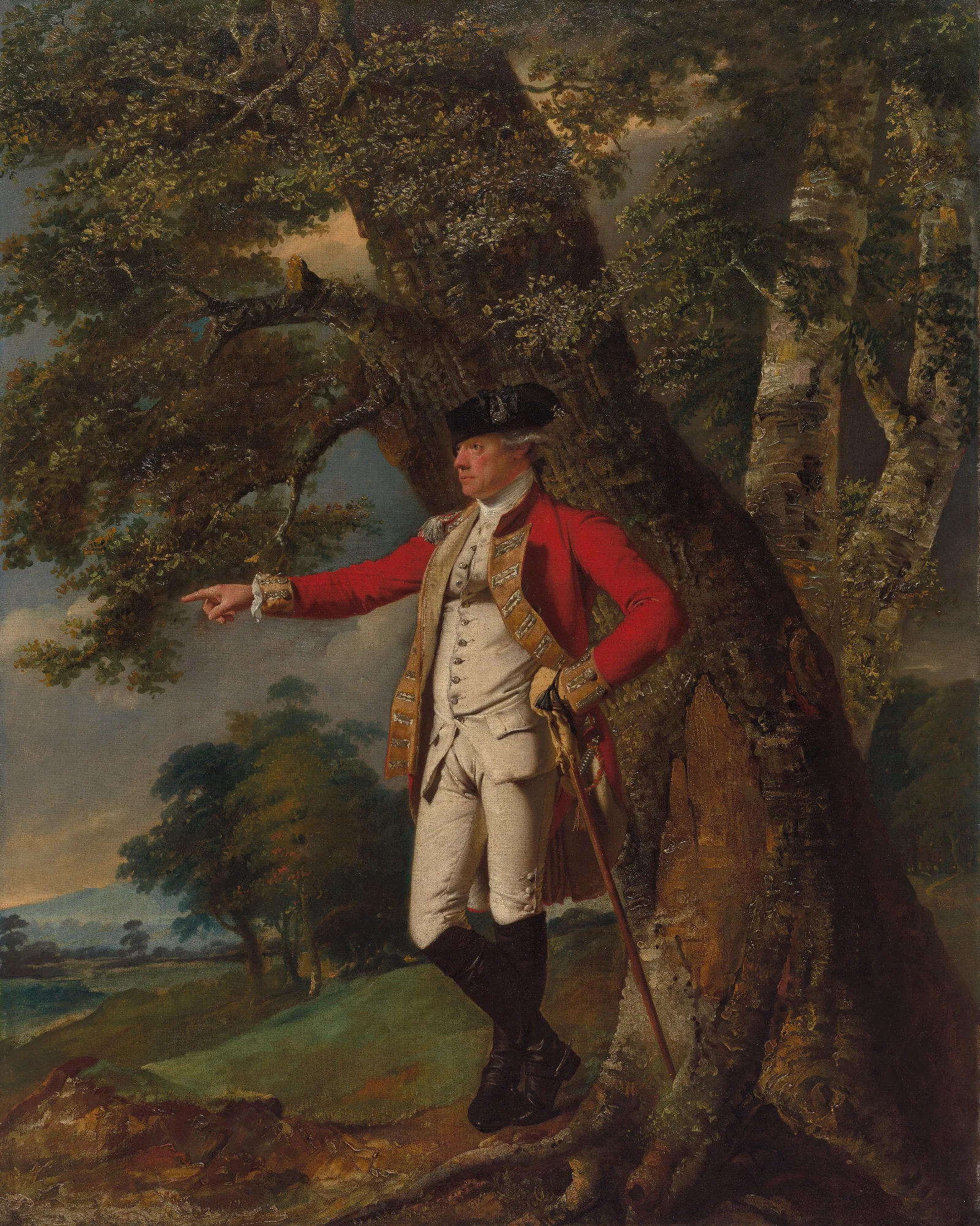 Portrait Of Colonel Charles Heathcote Wall Art by Joseph Wright of Derby - Canvas Print