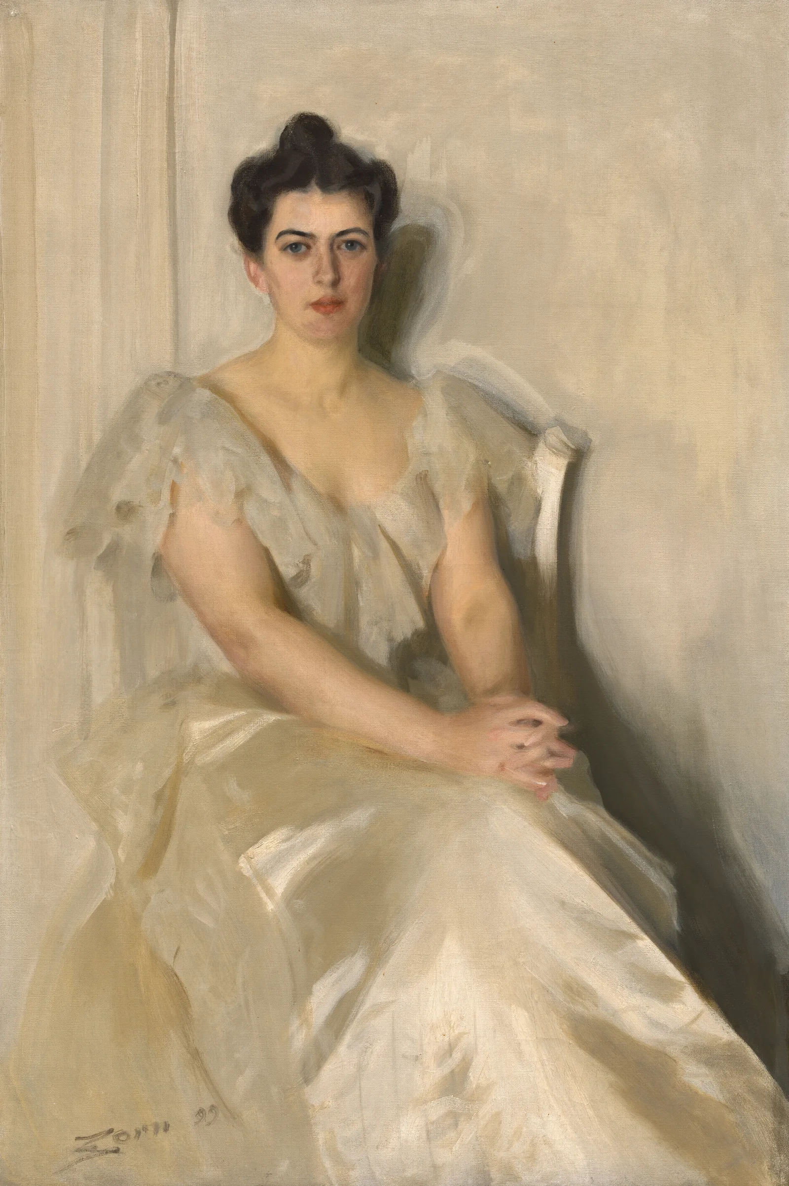 Frances Folsom Cleveland Wall Art by Anders Zorn - Canvas Print