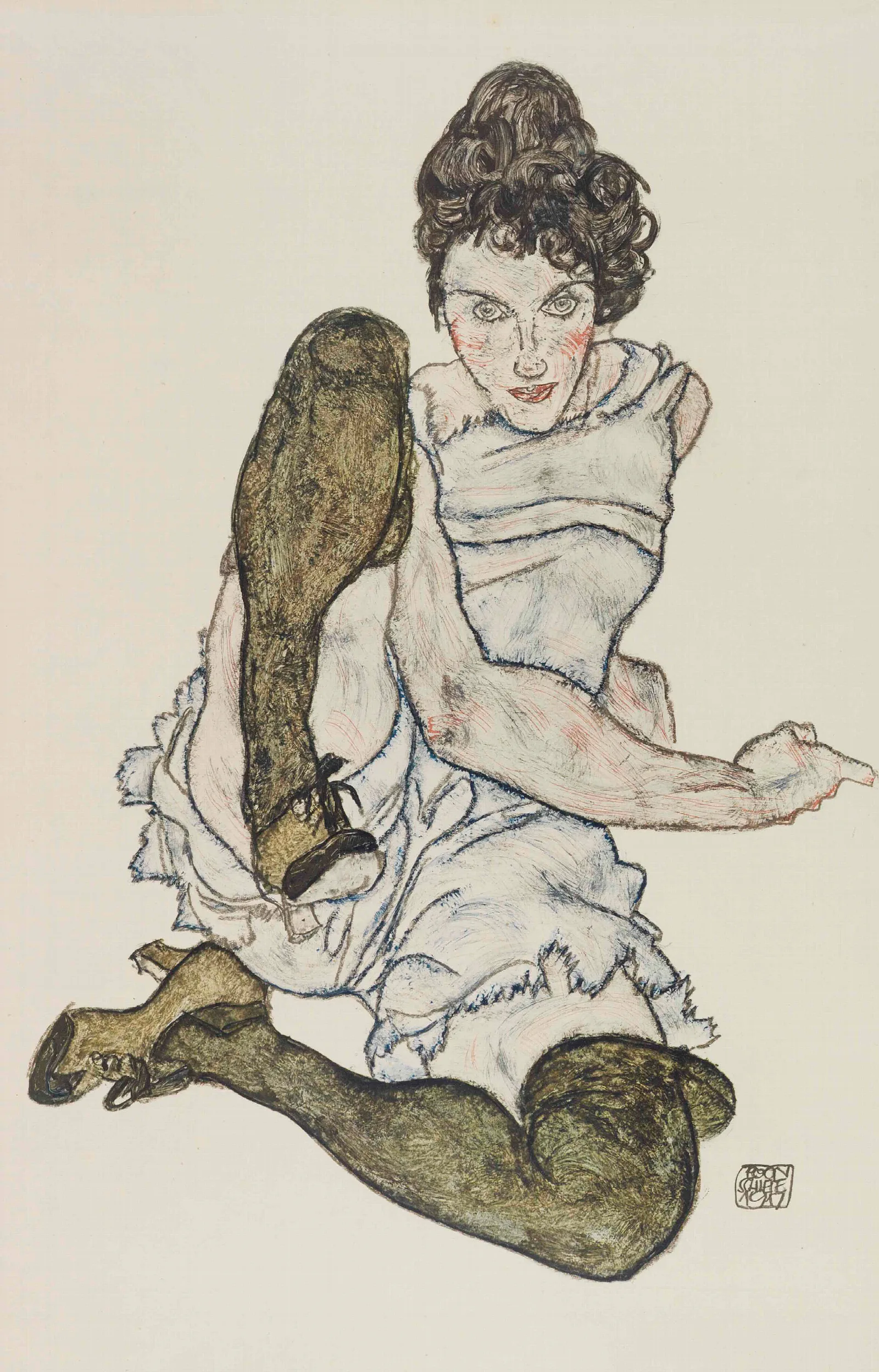 Handzeichnungen Wall Art by Egon Schiele - Canvas Print
