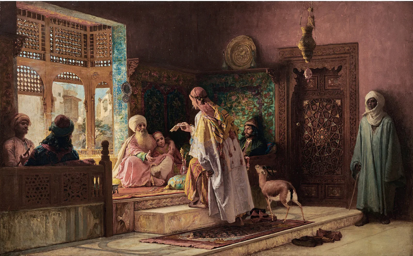 The Messenger Wall Art by Frederick Arthur Bridgman - Canvas Print