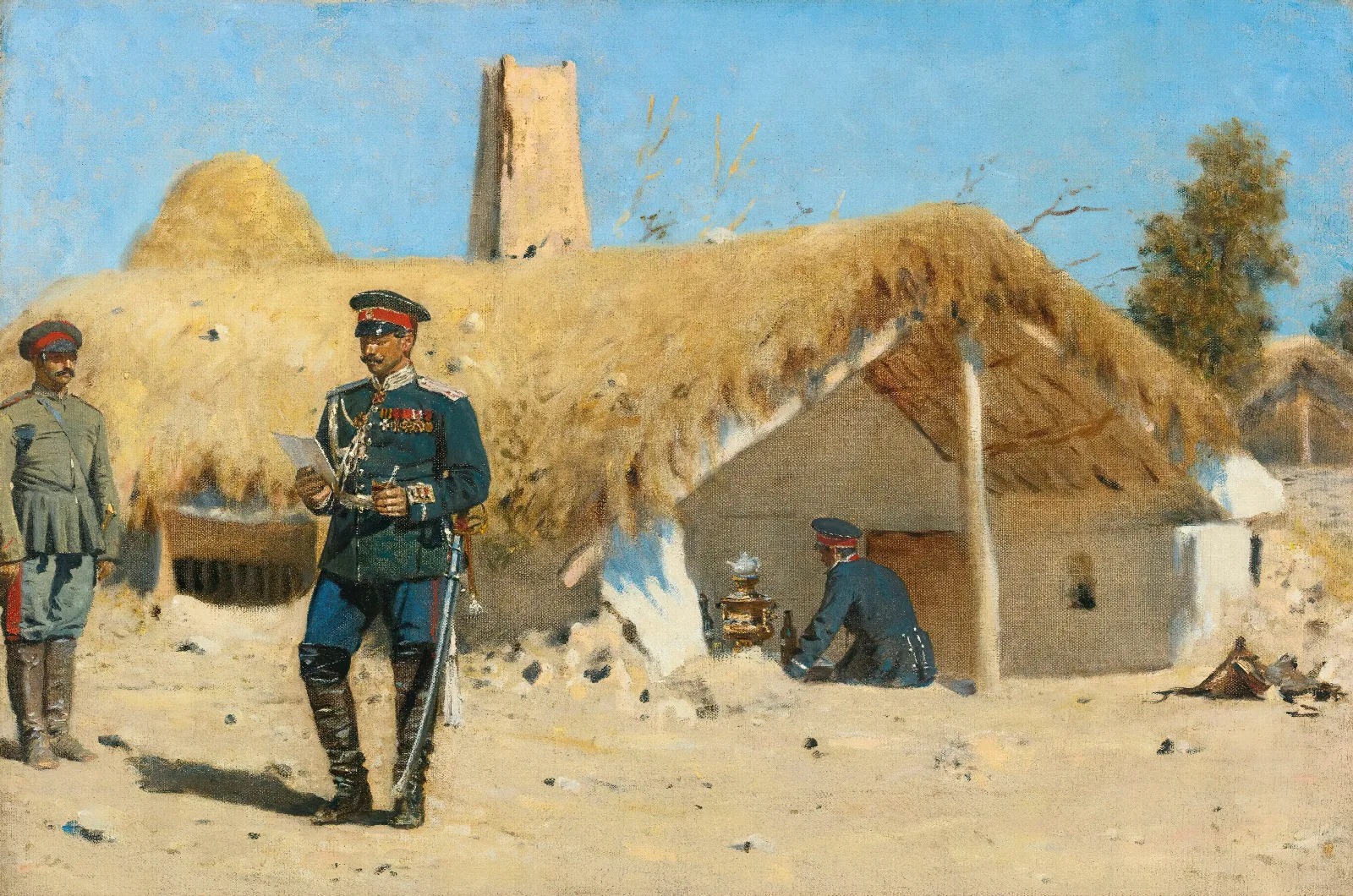 The Adjutant Wall Art by Vasily Vereshchagin - Canvas Print