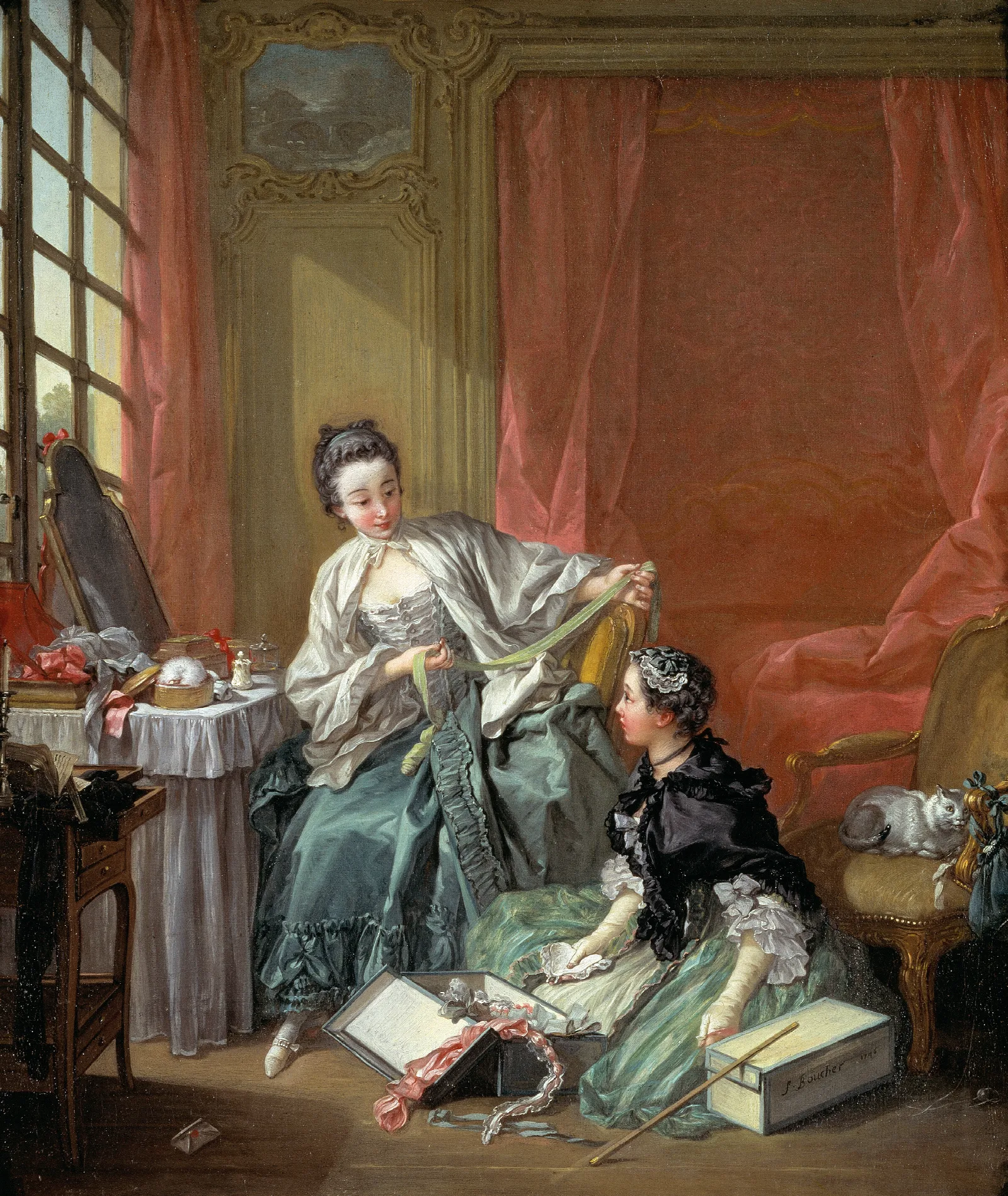 The Milliner 2 Wall Art by François Boucher - Canvas Print