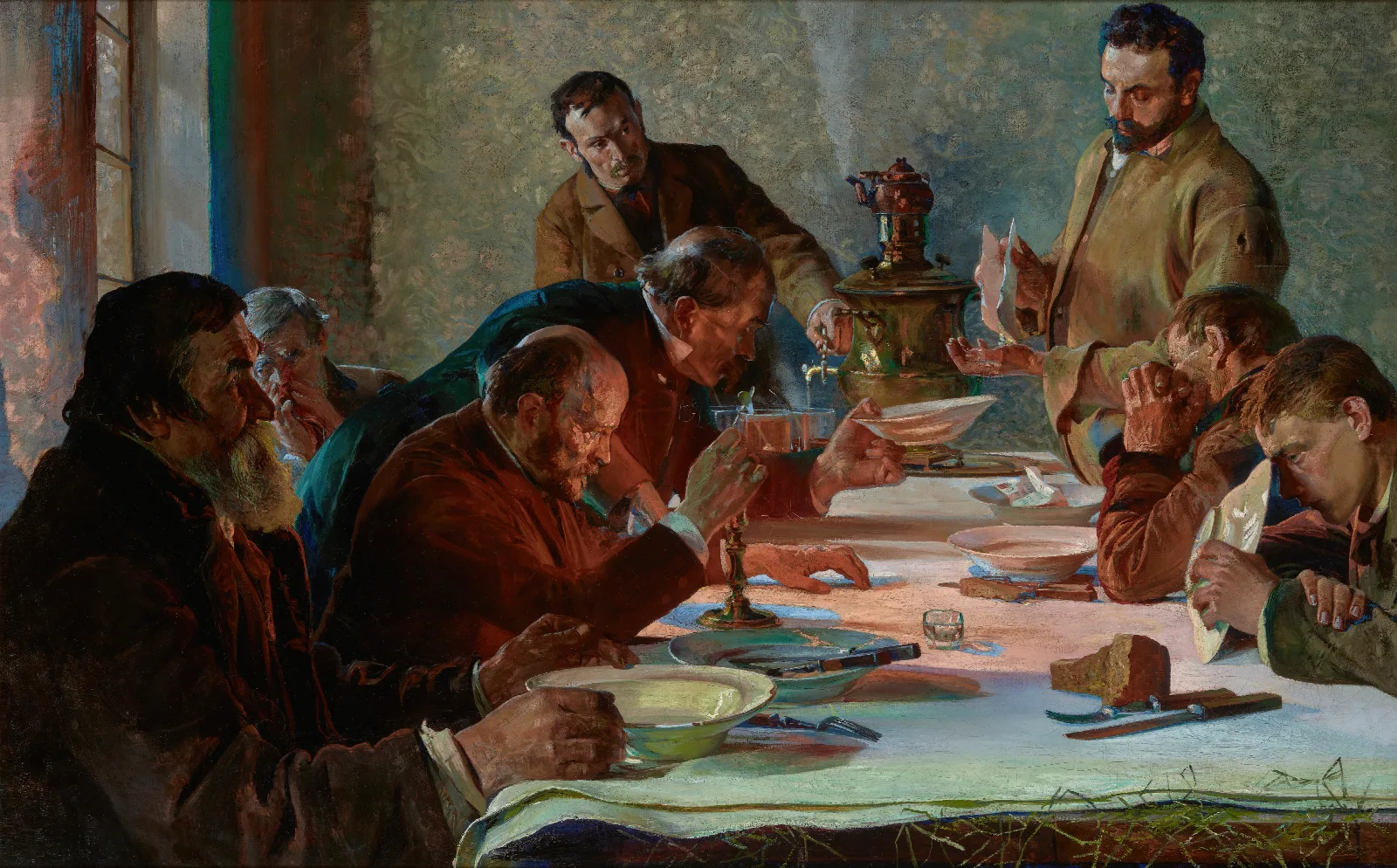 Christmas Eve In Siberia Wall Art by Jacek Malczewski - Canvas Print