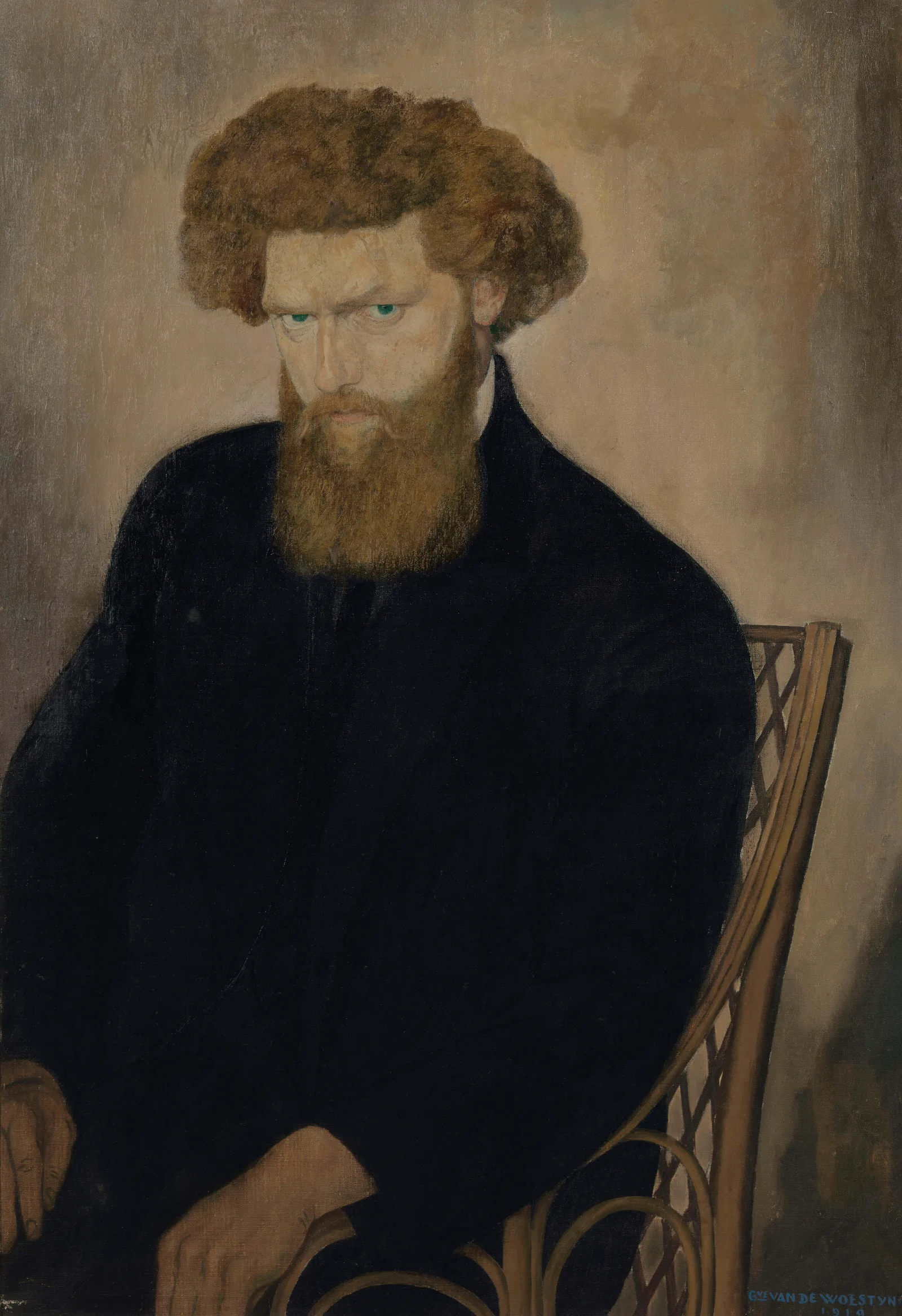 Portrait Of Fabrice Polderman Wall Art by Gustave Van de Woestijne - Canvas Print
