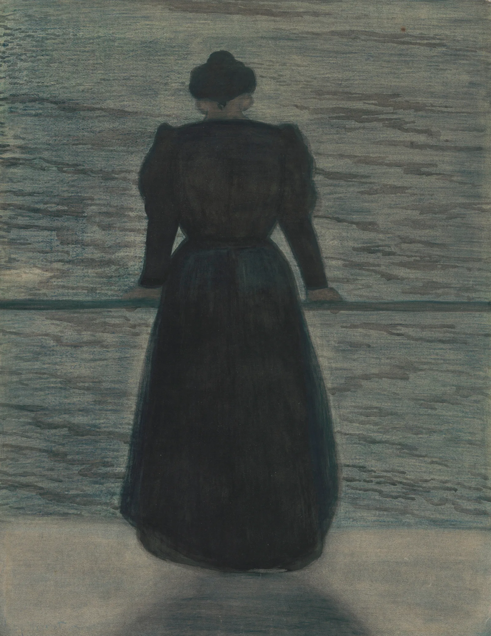 Woman By The Sea 2 Wall Art by Léon Spilliaert - Canvas Print