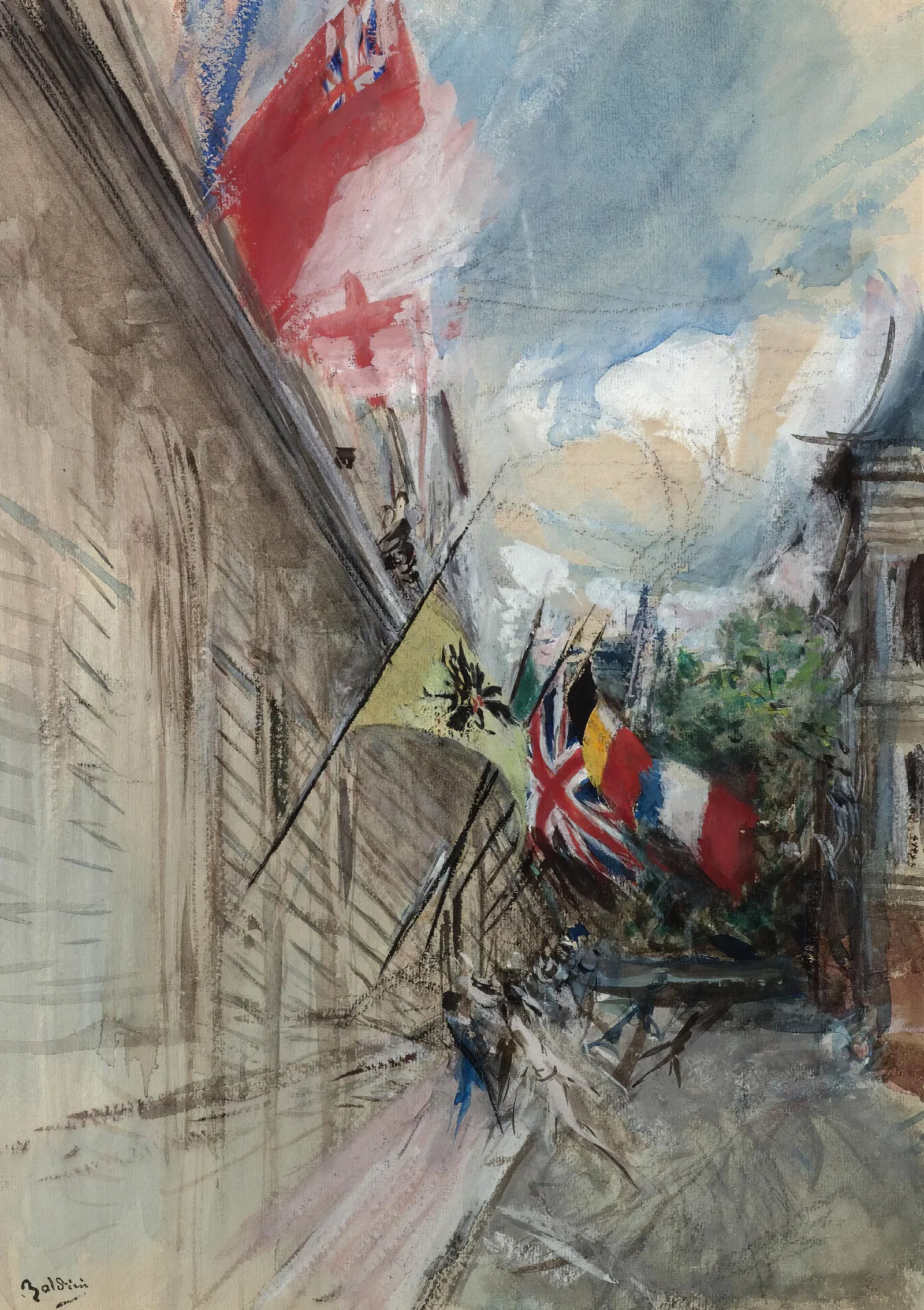 Paris 14 July Wall Art by Giovanni Boldini - Canvas Print