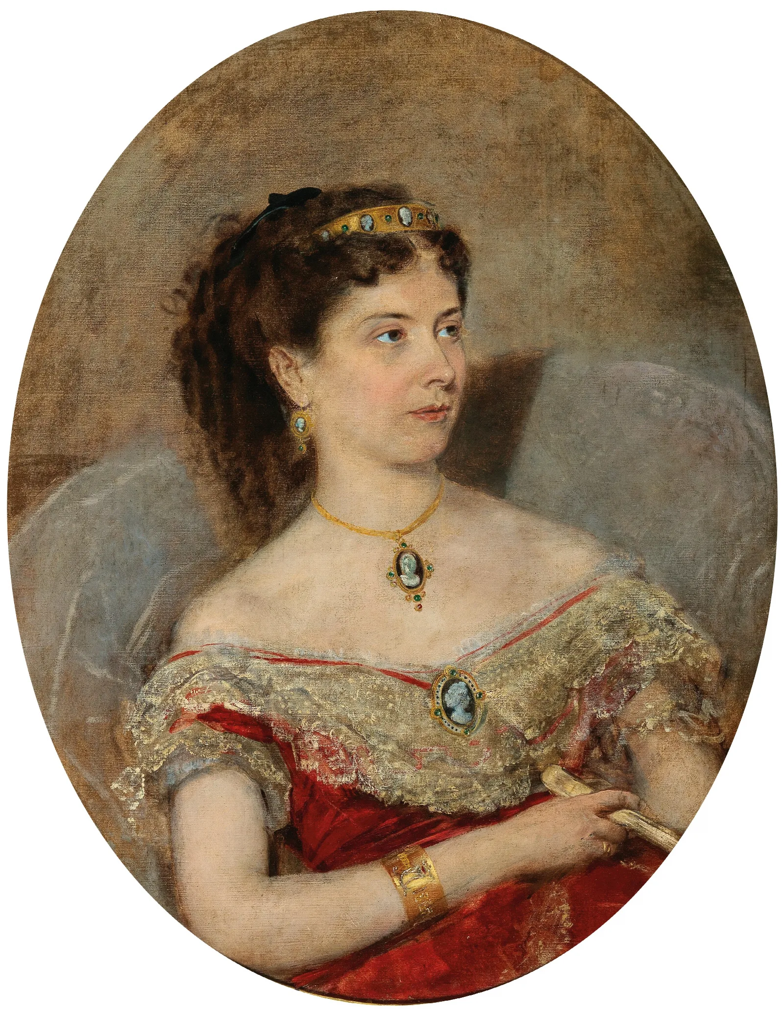 Furstin Maria Von Stackelberg Wall Art by Anton Romako - Canvas Print