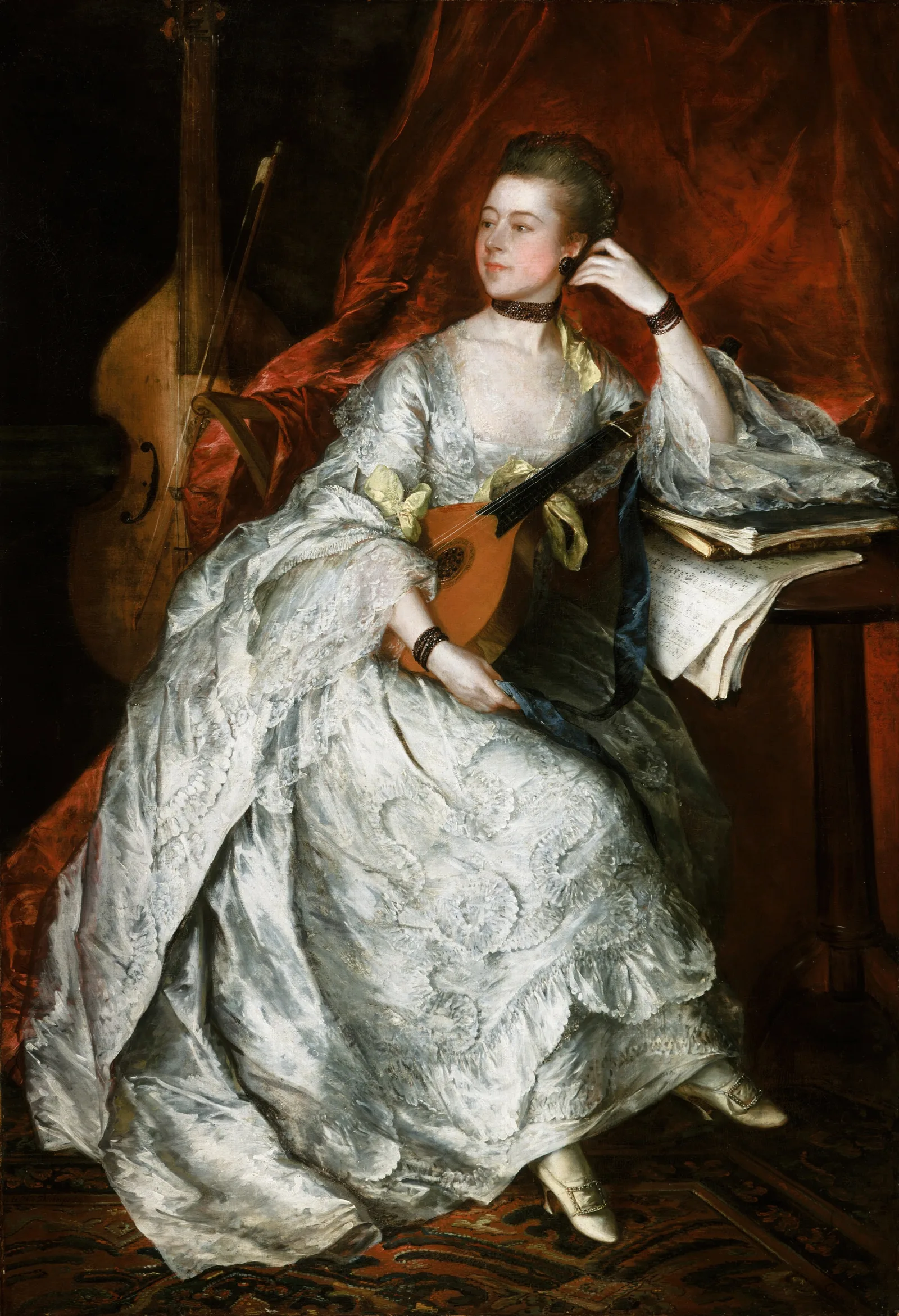 Ann Ford Later Mrs Philip Thicknesse Wall Art by Thomas Gainsborough - Canvas Print