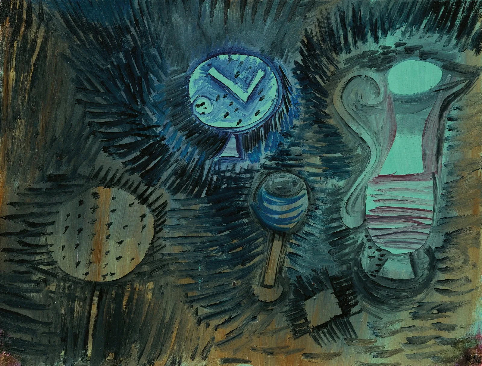 Stilleben Mit Der Distelblute Wall Art by Paul Klee - Canvas Print