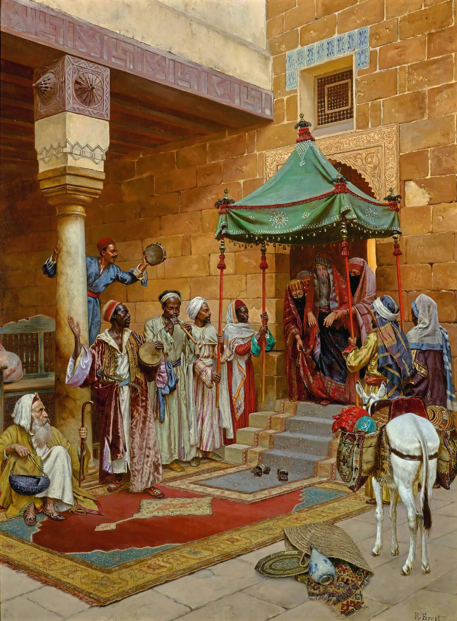 The New Bride Wall Art by Rudolf Ernst - Canvas Print