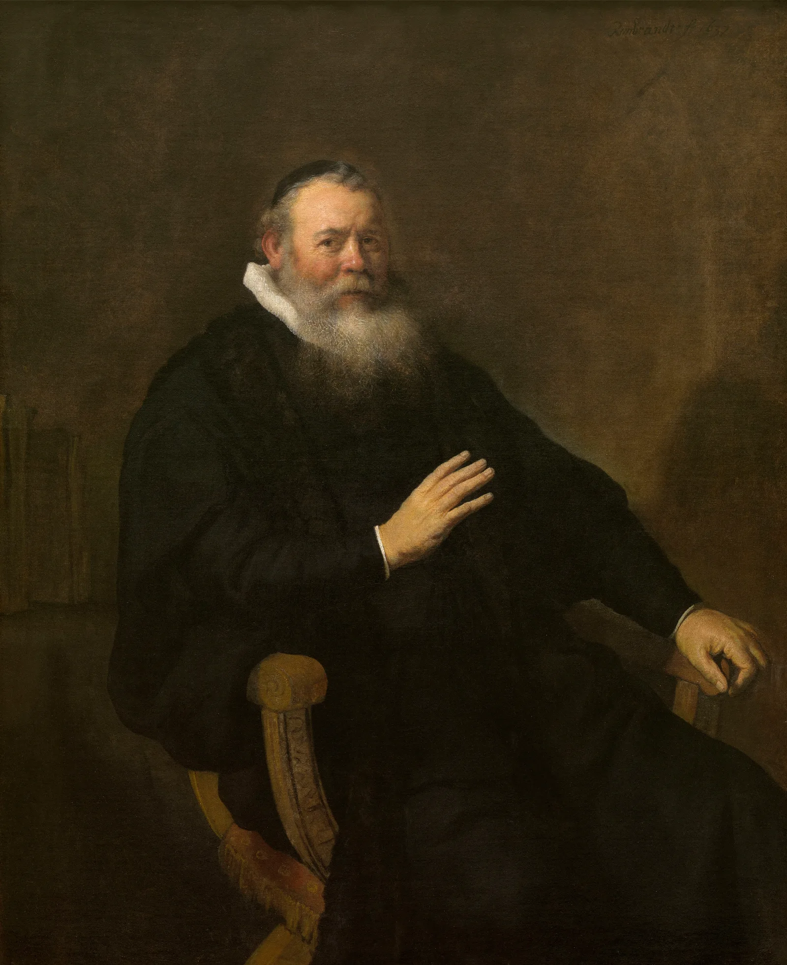Portrait Of A Clergyman 2 Wall Art by Rembrandt van Rijn - Canvas Print