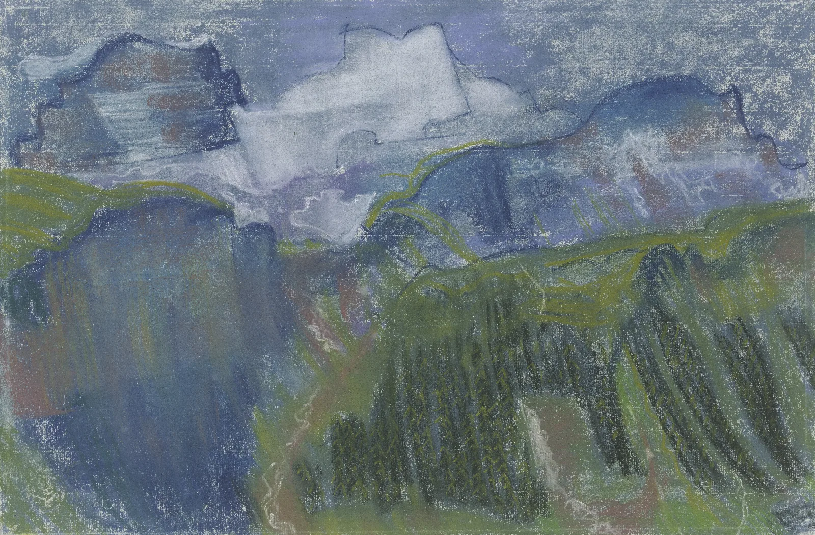 Mountainscape 7 Wall Art by August Babberger - Canvas Print