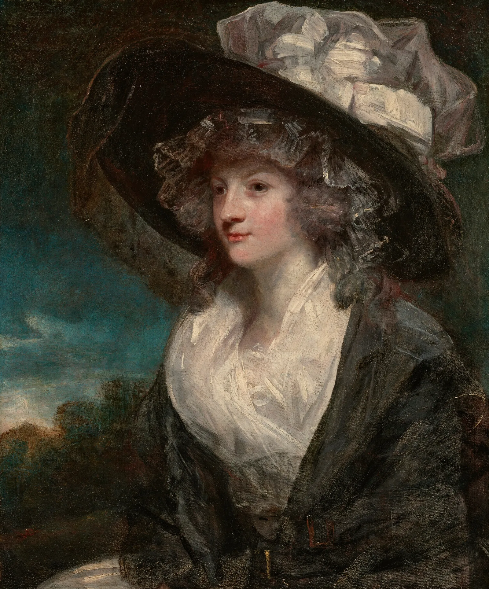 Portrait Of Amelia Hume Later Lady Farnborough 1772 1837 Wall Art by Sir Joshua Reynolds - Canvas Print