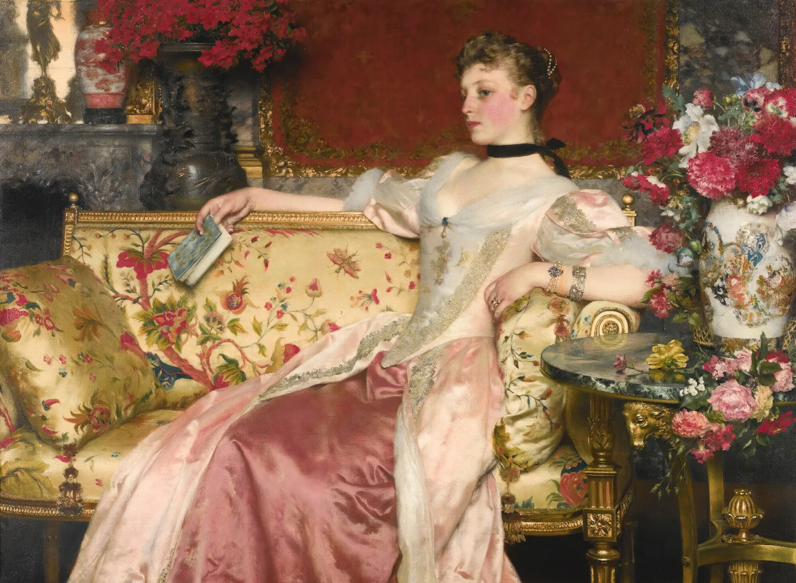 A Moment Of Repose 3 Wall Art by Władysław Czachórski - Canvas Print