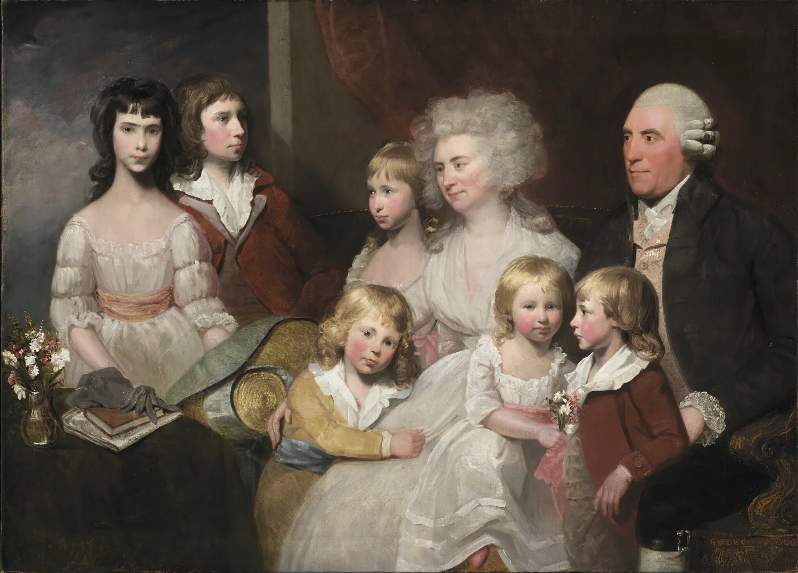 The Todd Family Wall Art by Gilbert Stuart - Canvas Print