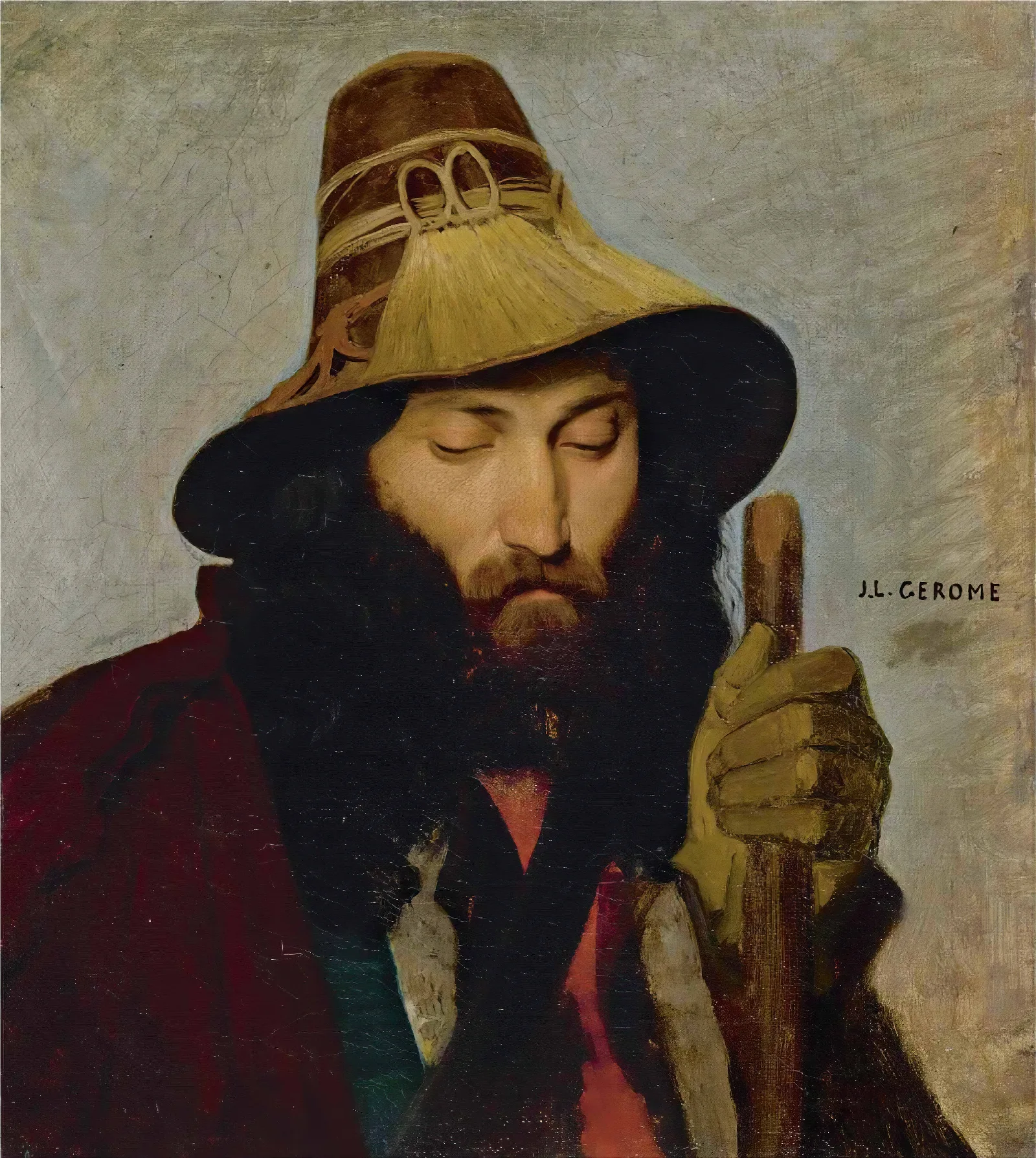Portrait Of An Italian Man Wall Art by Jean-Léon Gérôme - Canvas Print