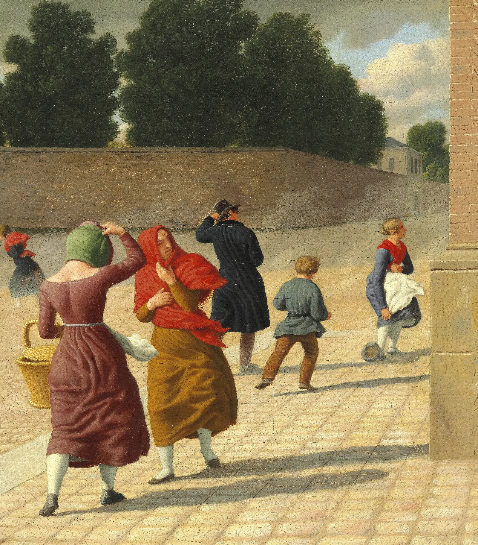 En Storm Wall Art by Christoffer Wilhelm Eckersberg - Canvas Print