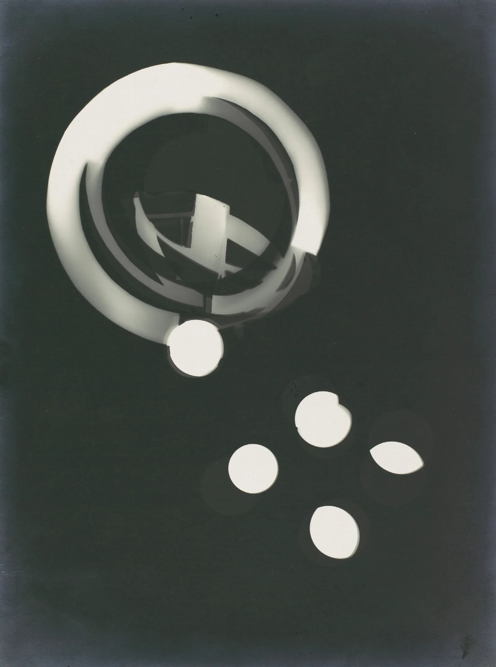 Fotogramm 2 Wall Art by László Moholy-Nagy - Canvas Print