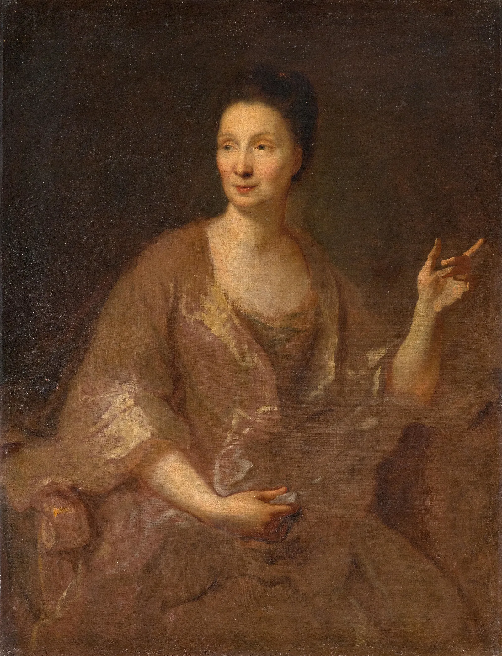 Portrait Of A Woman 55 Wall Art by Jean-François de Troy - Canvas Print