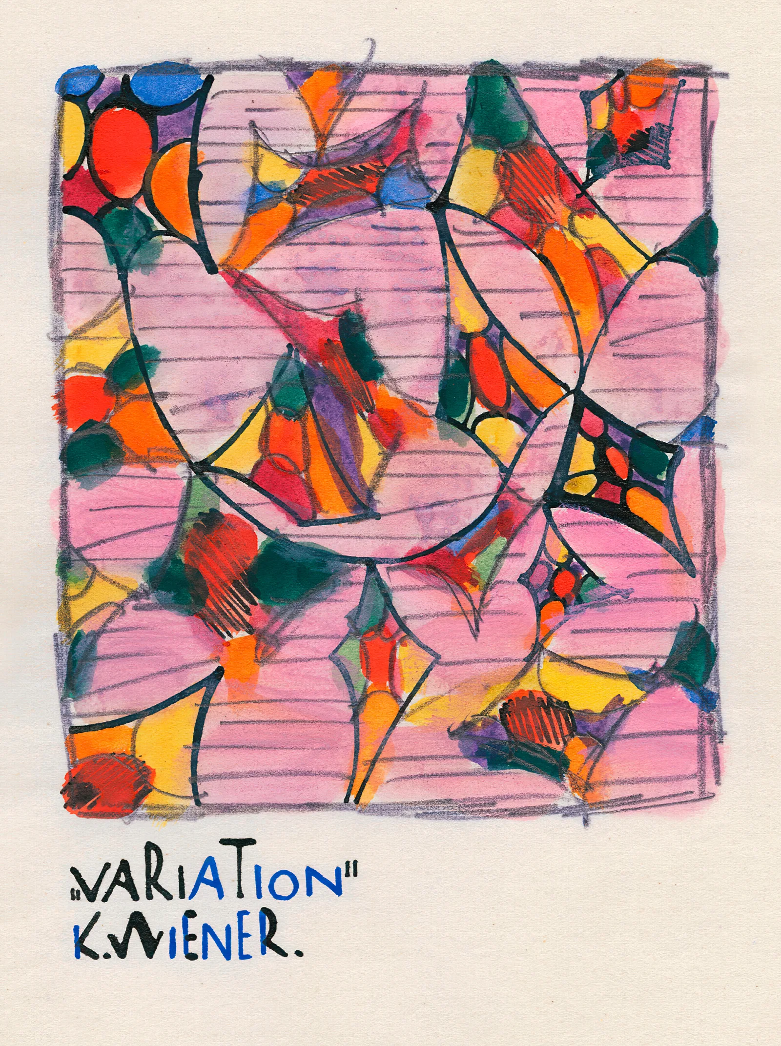 Variation 2 Wall Art by Karl Wiener - Canvas Print