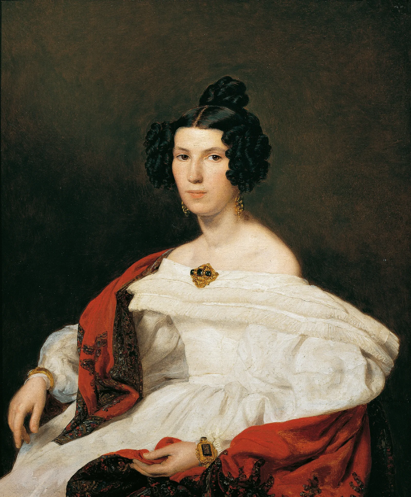 The Wife Of Court Official Josef Von Stadler Wall Art by Ferdinand Georg Waldmüller - Canvas Print