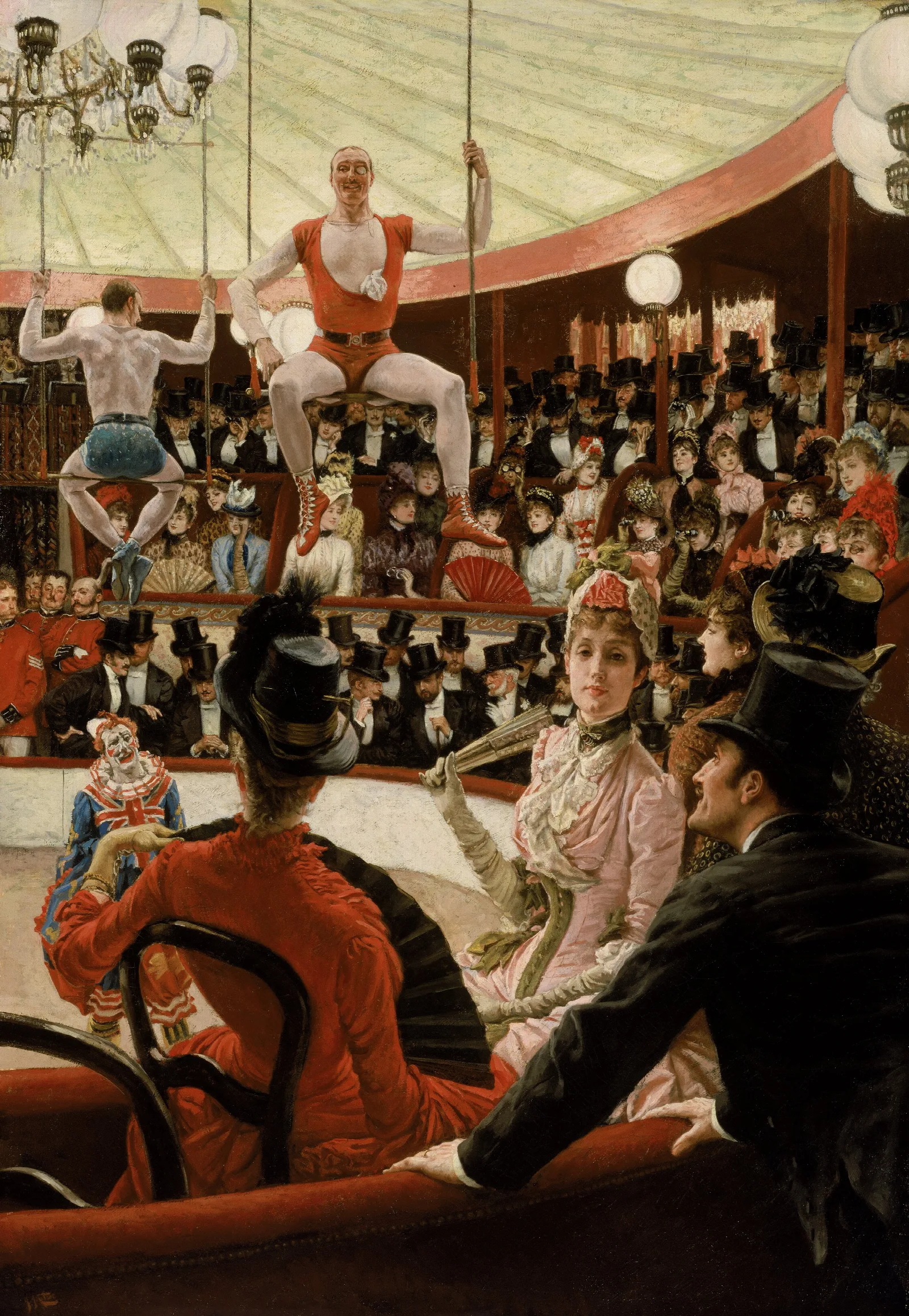 Women Of Paris The Circus Lover Wall Art by James Tissot - Canvas Print