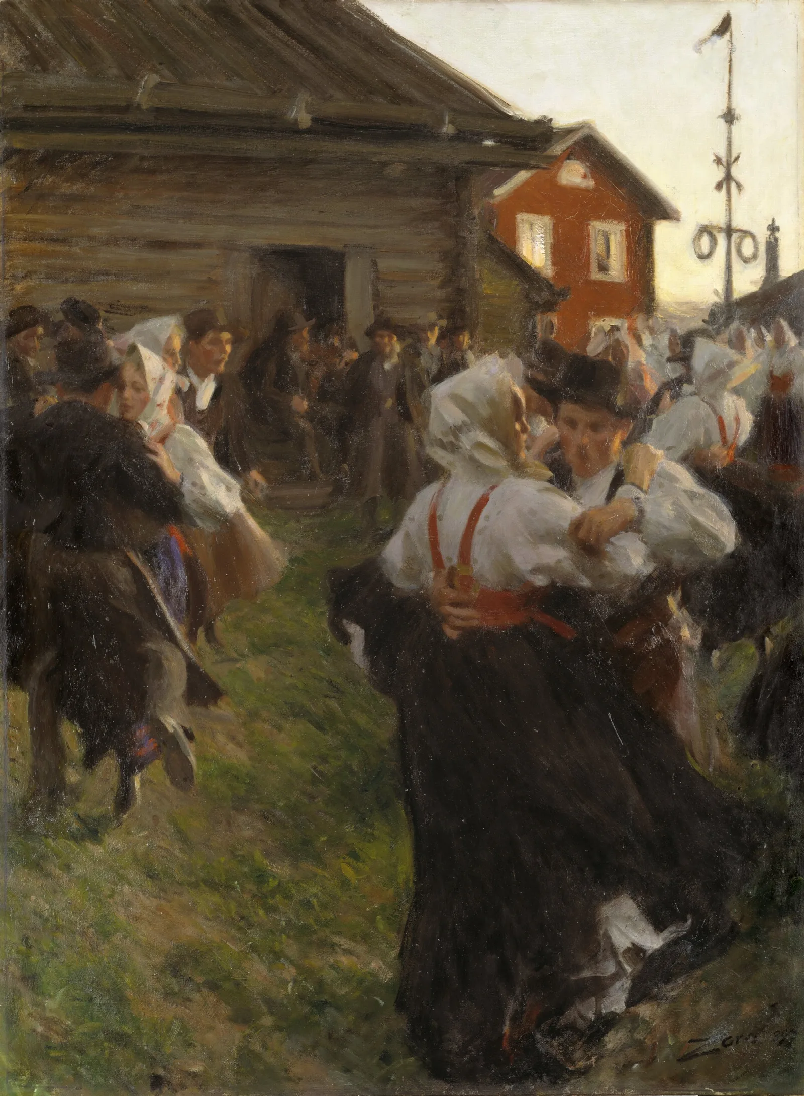 Midsummer Dance Wall Art by Anders Zorn - Canvas Print