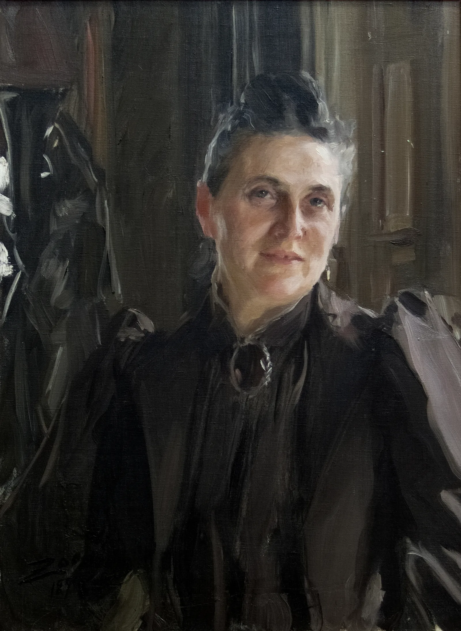 Fanny Thiel Nee Stiebel Wall Art by Anders Zorn - Canvas Print