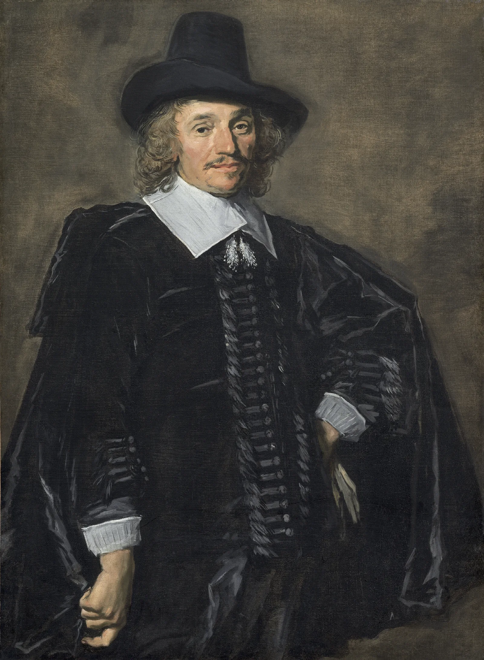 Portrait Of A Gentleman 17 Wall Art by Frans Hals - Canvas Print