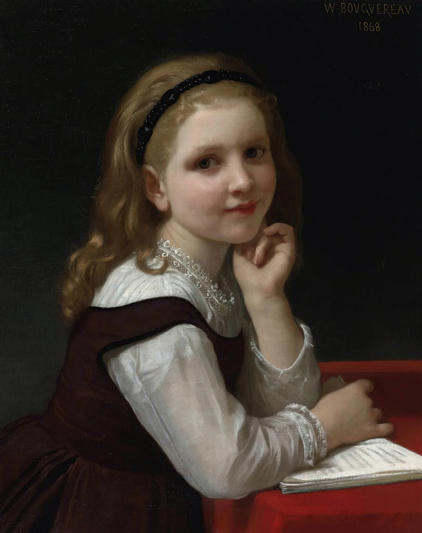 Distraction Wall Art by William Bouguereau - Canvas Print