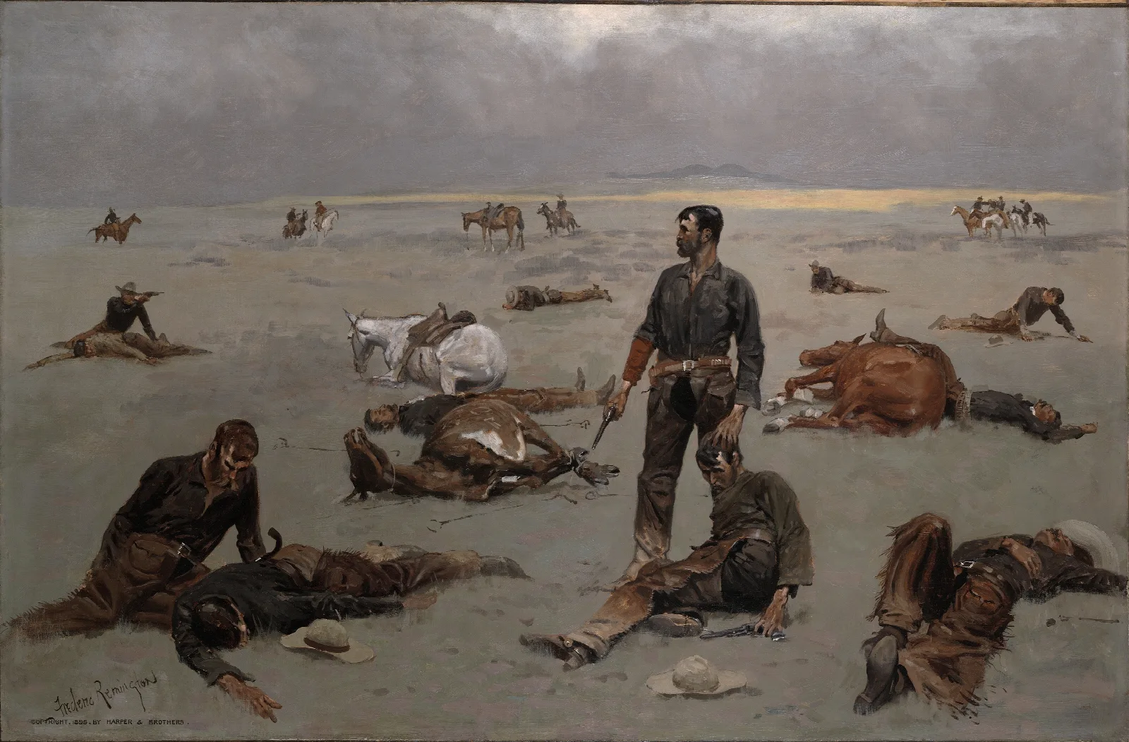 What An Unbranded Cow Has Cost Wall Art by Frederic Remington - Canvas Print