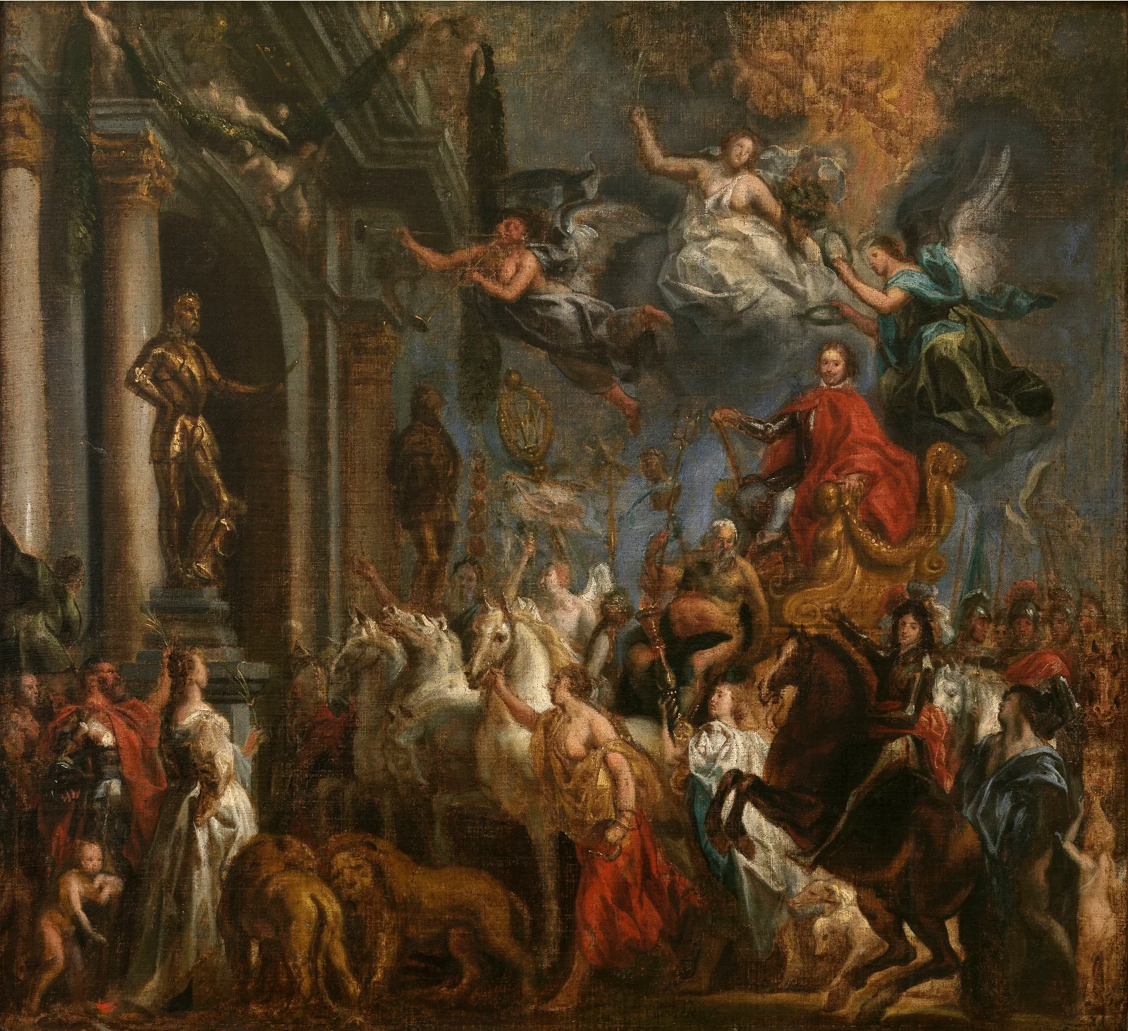 The Triumph Of Frederik Hendrik Wall Art by Jacob Jordaens - Canvas Print