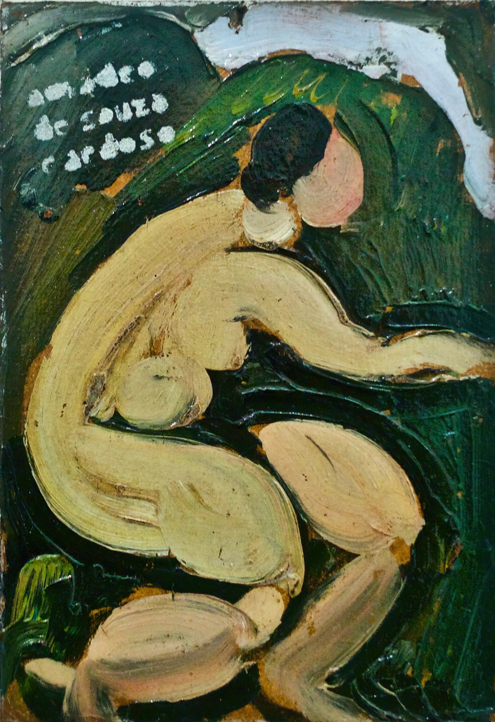 At Fresh Air Nude Wall Art by Amadeo de Souza-Cardoso - Canvas Print