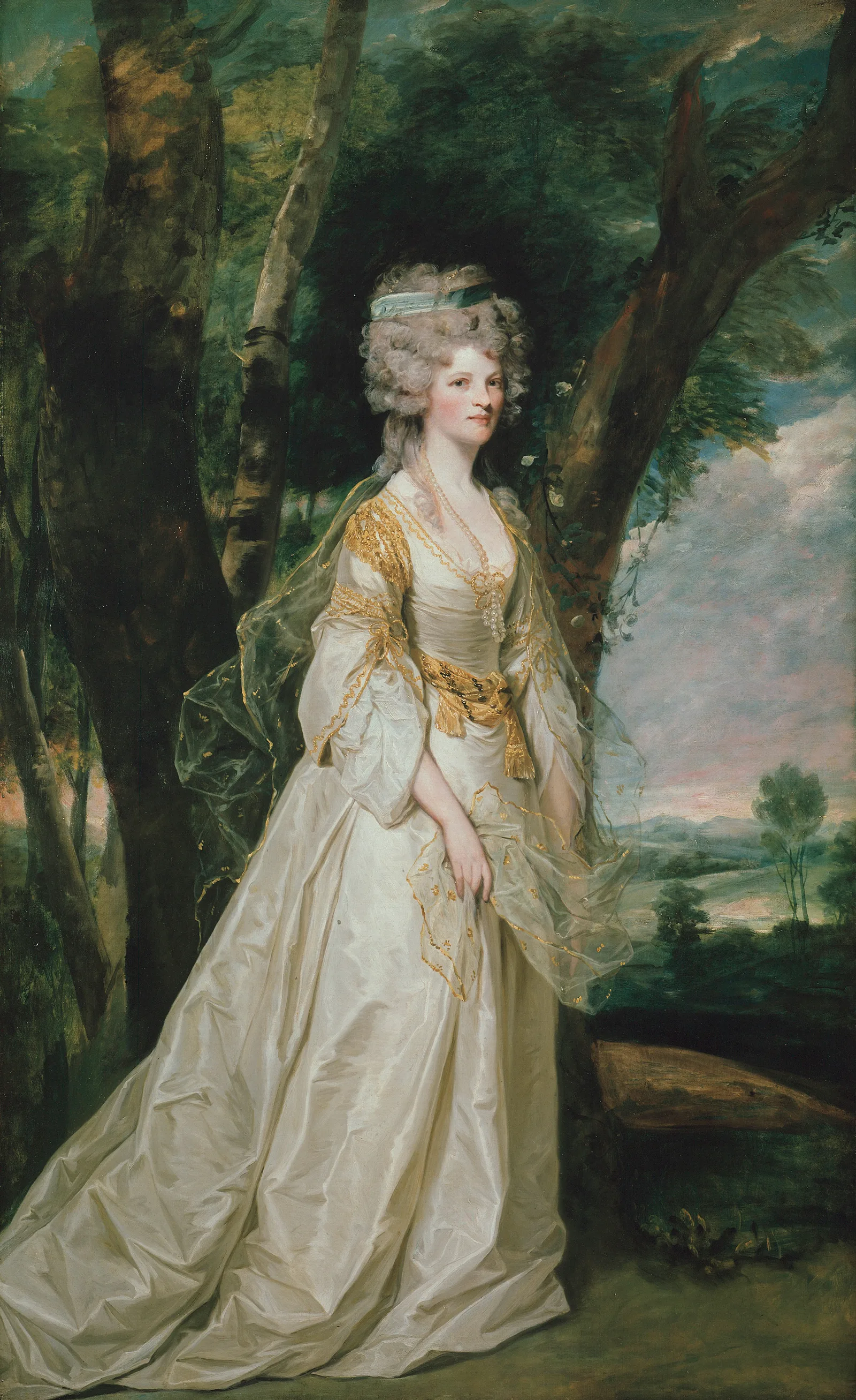 Lady Sunderlin Wall Art by Sir Joshua Reynolds - Canvas Print